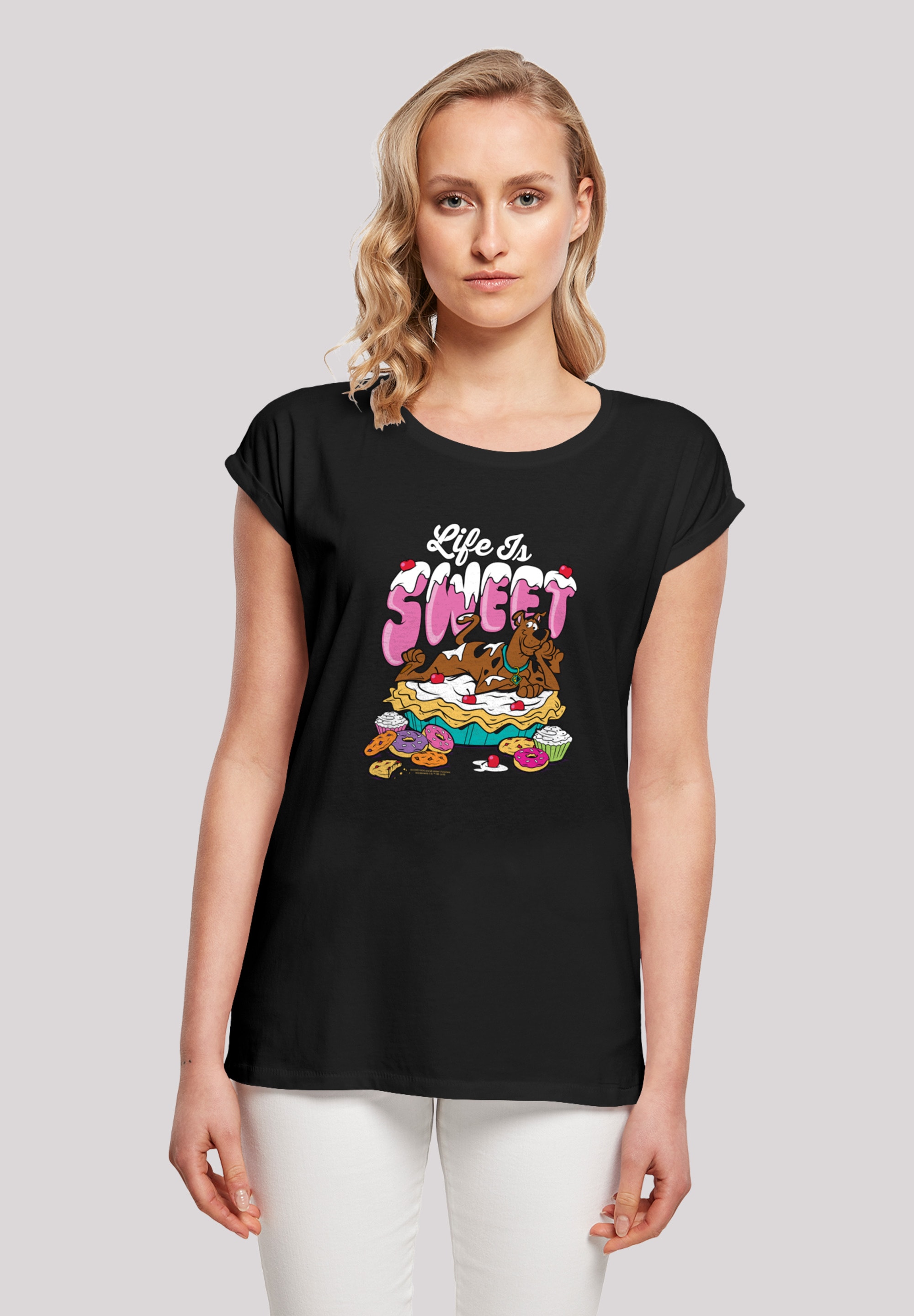 F4NT4STIC T-Shirt "Scooby Doo Life Is Sweet", Damen,Premium Merch,Regular-F günstig online kaufen