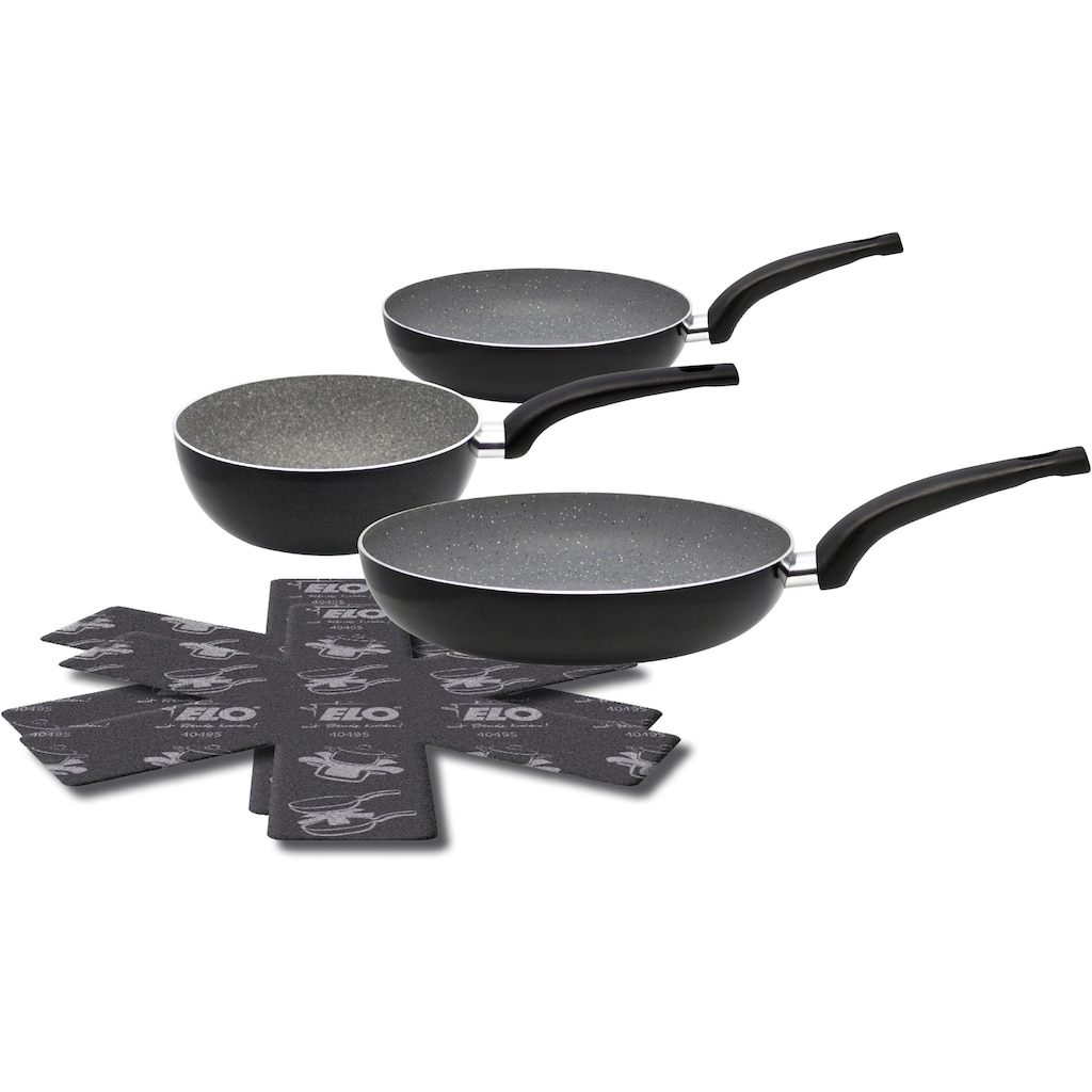 Elo Pfannen-Set »Dolomit«, Aluminium, (Set, 5 tlg., je 1 Bratpfanne Ø 20/28/20 cm, H: 4,5/5,8/7 cm)