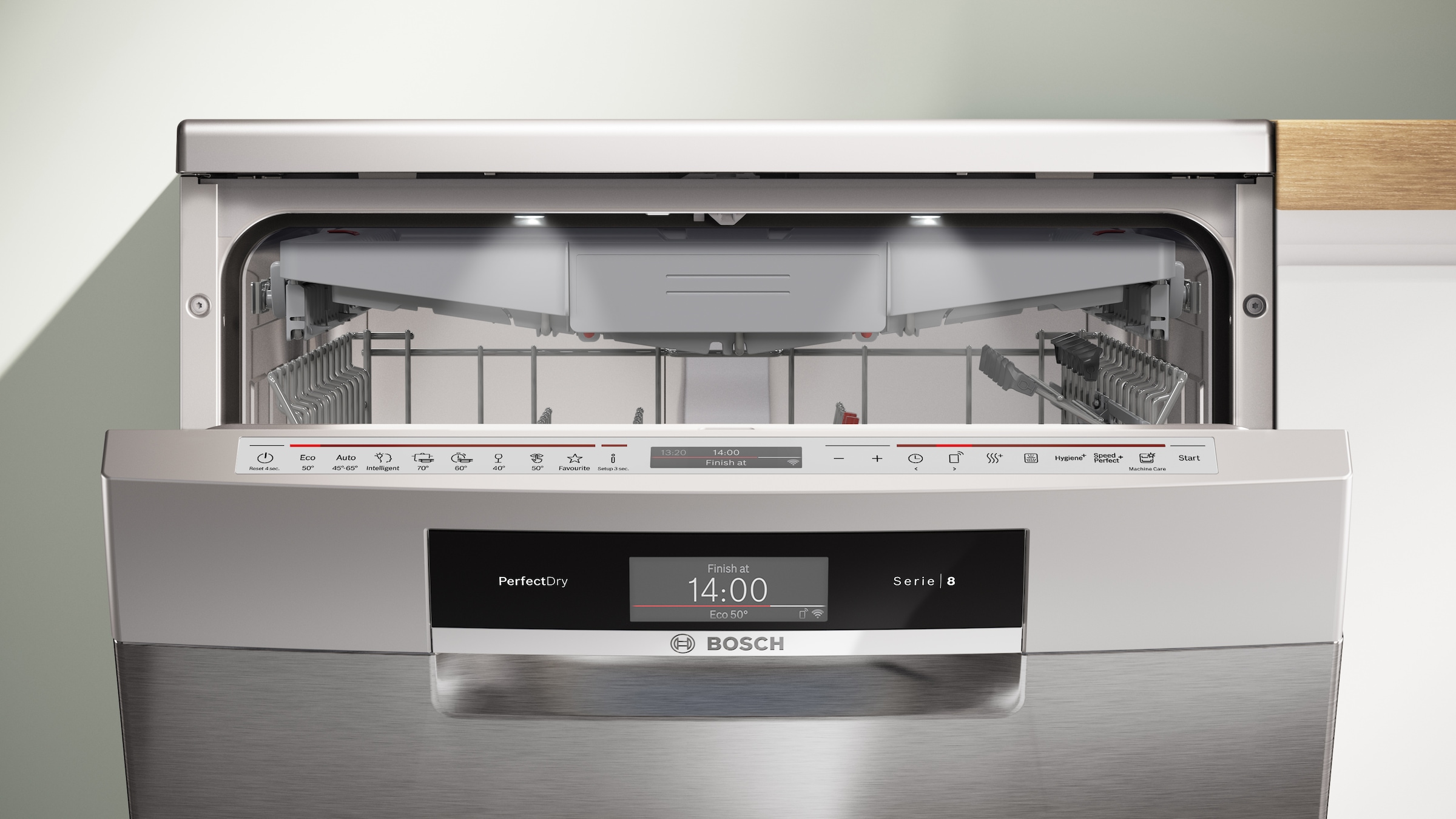 BOSCH Standgeschirrspüler Serie 8 »SMS8TCI04E« 14 tlg. Maßgedecke Perfekte Trockung bei niedrigem Stormverbrauch