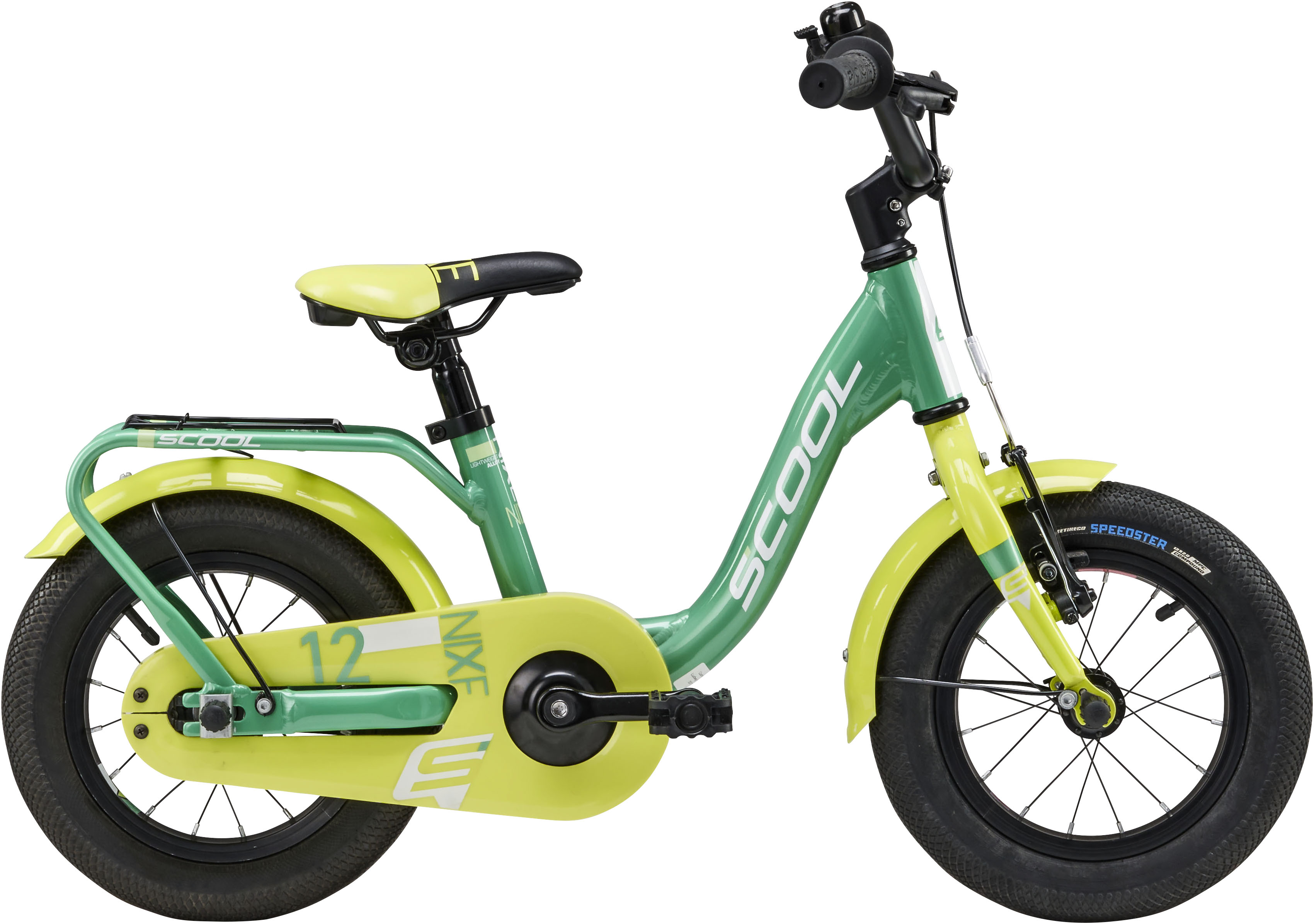 S’COOL Kinderfahrrad "SCOOL niXe 12-1S - Green/Lime" 1 Gang ohne Schaltung
