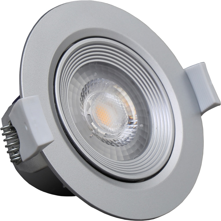 B.K.Licht LED Einbauleuchte »Alcor«, 5 flammig, Leuchtmittel LED-Board | LED fest integriert, LED Einbaustrahler, Spots, Strahler, Panel, flach, Einbauleuchte, 90mm