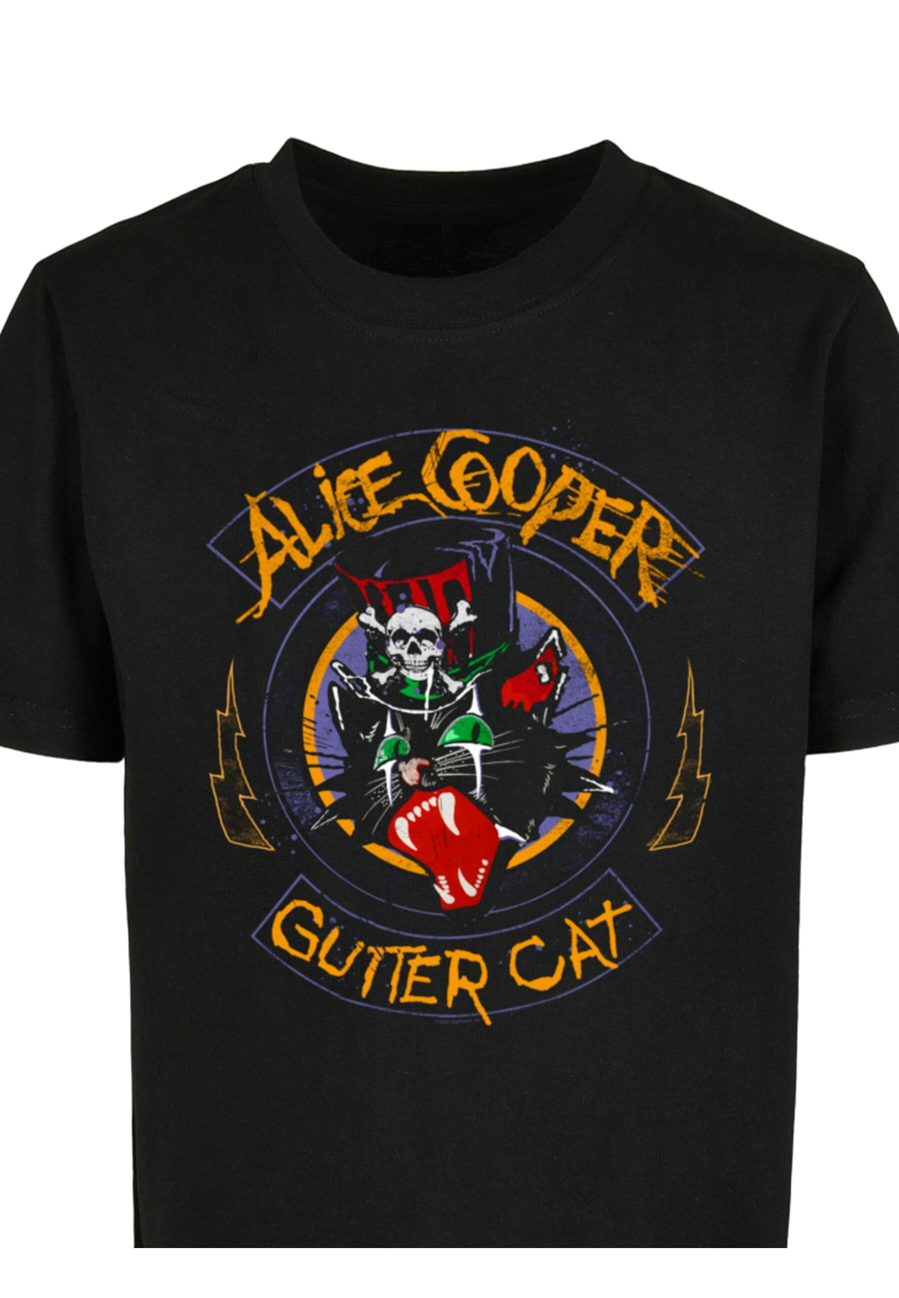 Merchcode T-Shirt »Merchcode Herren Kids Alice Cooper - Gutter Cat Basic Tee 2.0«, (1 tlg.)