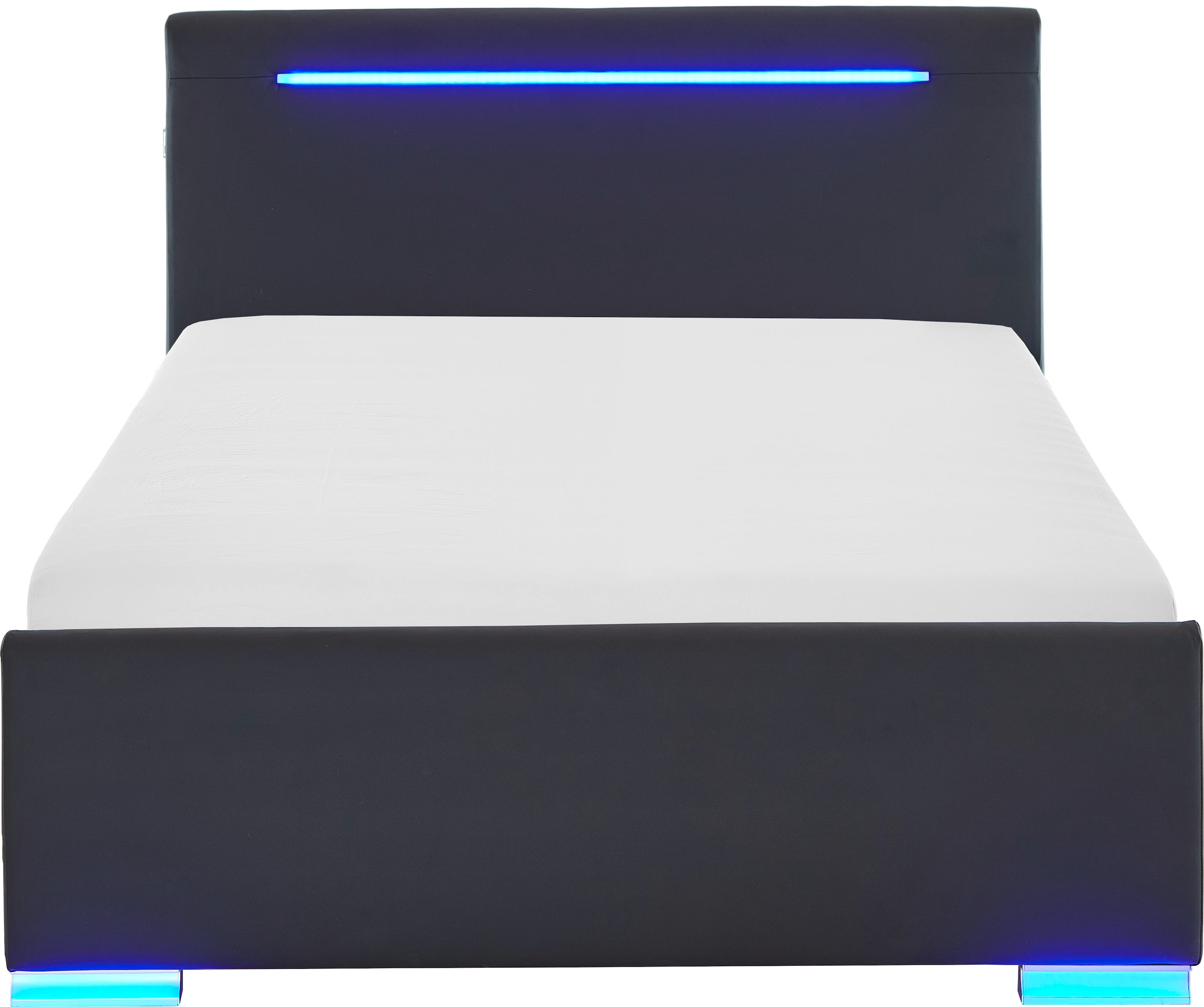 meise.möbel Polsterbett »Las Vegas III mit LED-Beleuchtung und USB-Anschluss«, erhältlich in den Breiten 140 & 180cm