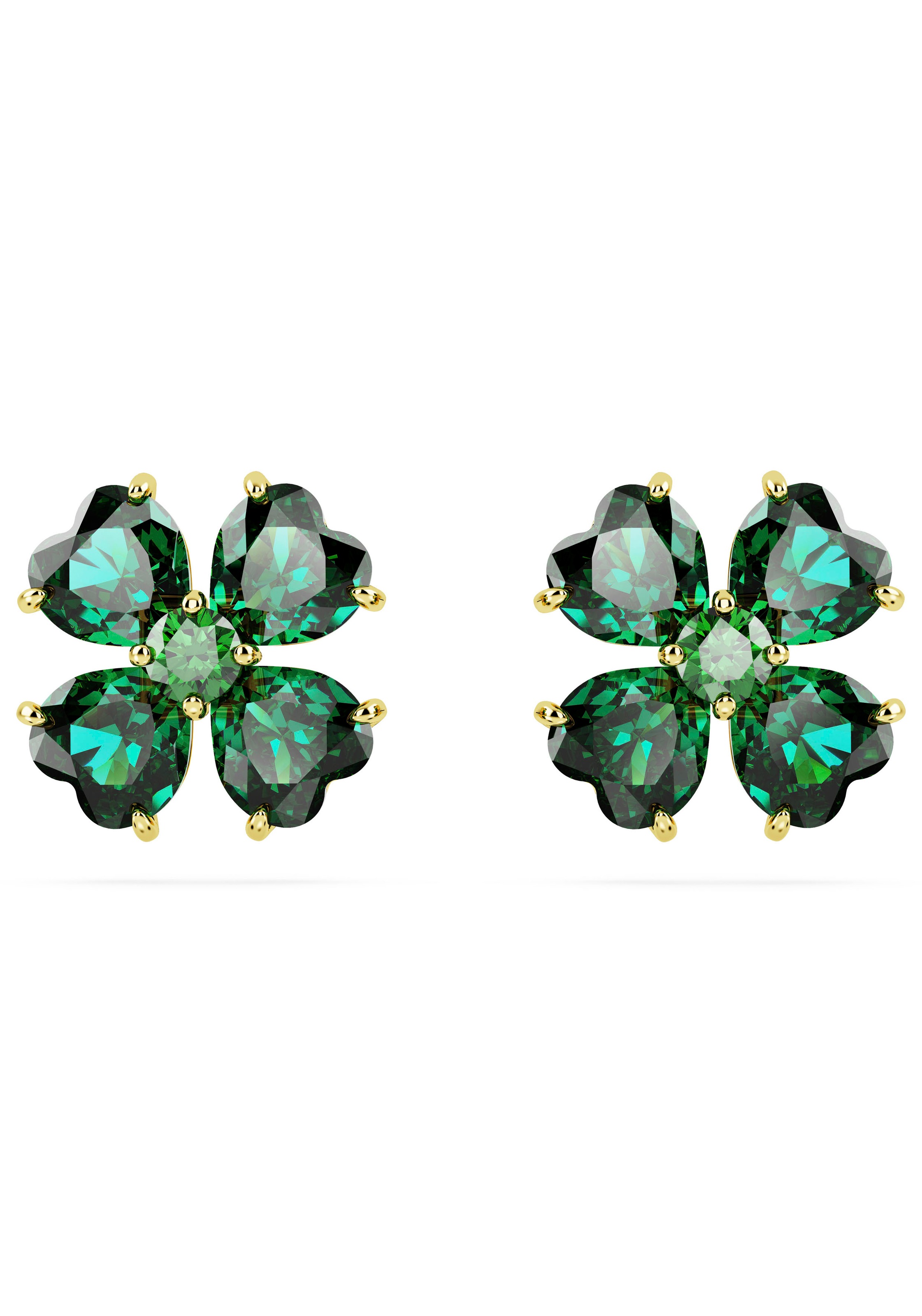 Paar Ohrstecker SWAROVSKI "Schmuck Geschenk Idyllia Drop-Ohrhänger Blume", gold (gelbgoldfarben, metallfarben, blau, grün, gelb, lila, rosa,, blau, grün, gelb, lila, rosa,), Ohrringe, Damen, Metall, mit Swarovski Kristall 6