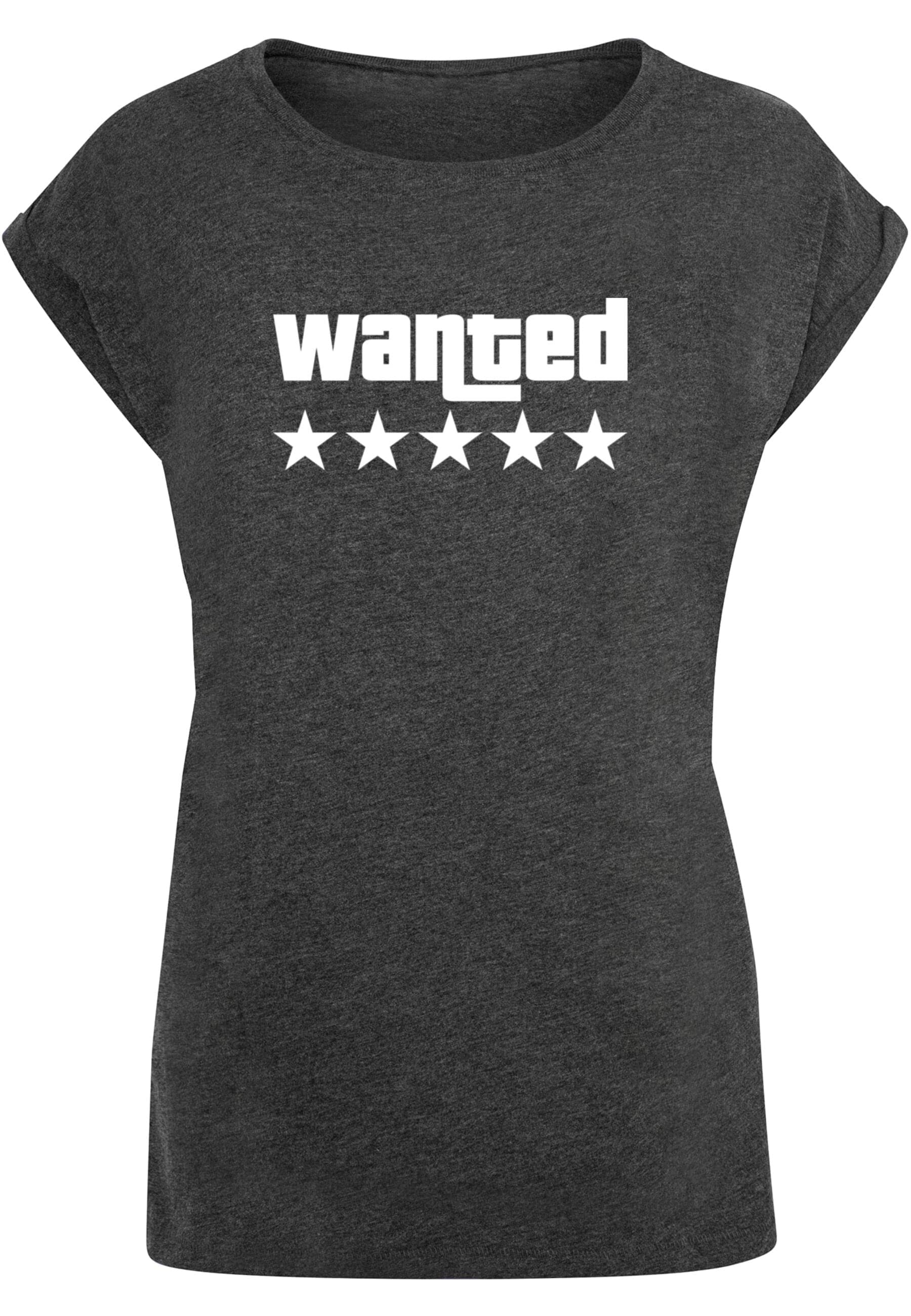 Laides (1 tlg.) Shoulder online »Damen Merchcode Wanted Tee«, T-Shirt BAUR Extended kaufen |