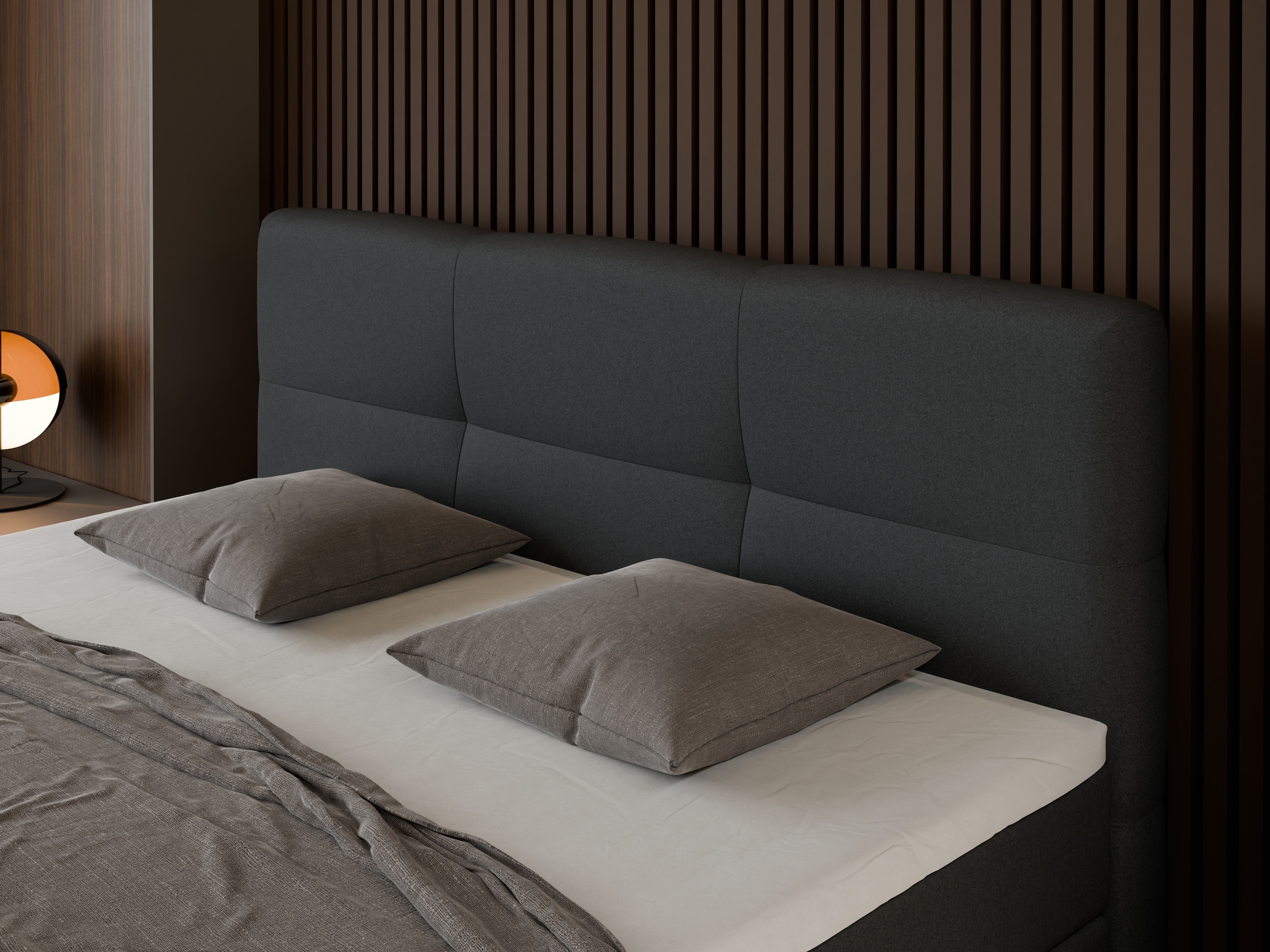 FORTE Boxspringbett »STAR erhältlich in den Breiten 140cm, 160cm & 180cm, inkl. Bettkasten« inkl. Fußteil, erhältlich in verschiedenen Farben
