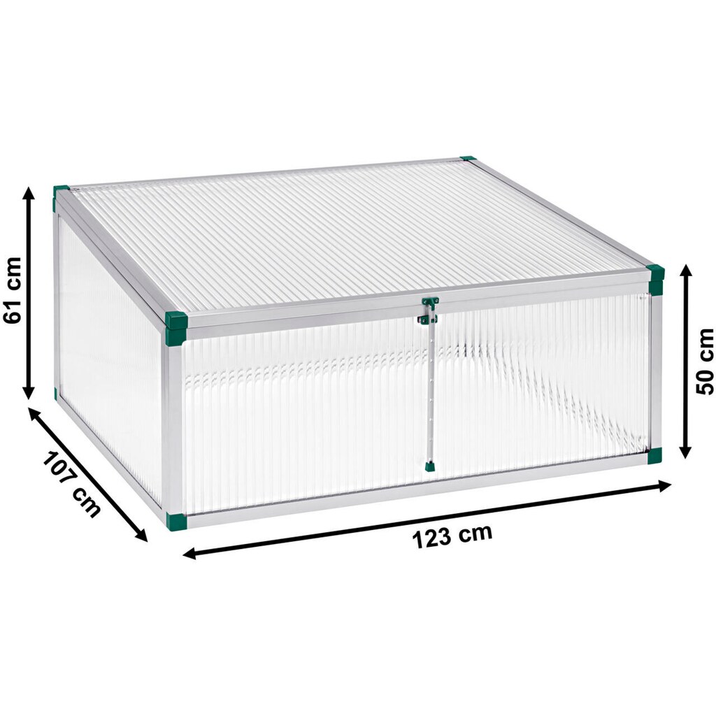 Beckmann Frühbeet »Typ Allgäu - Modell 3«, BxTxH: 123x107x50/61 cm