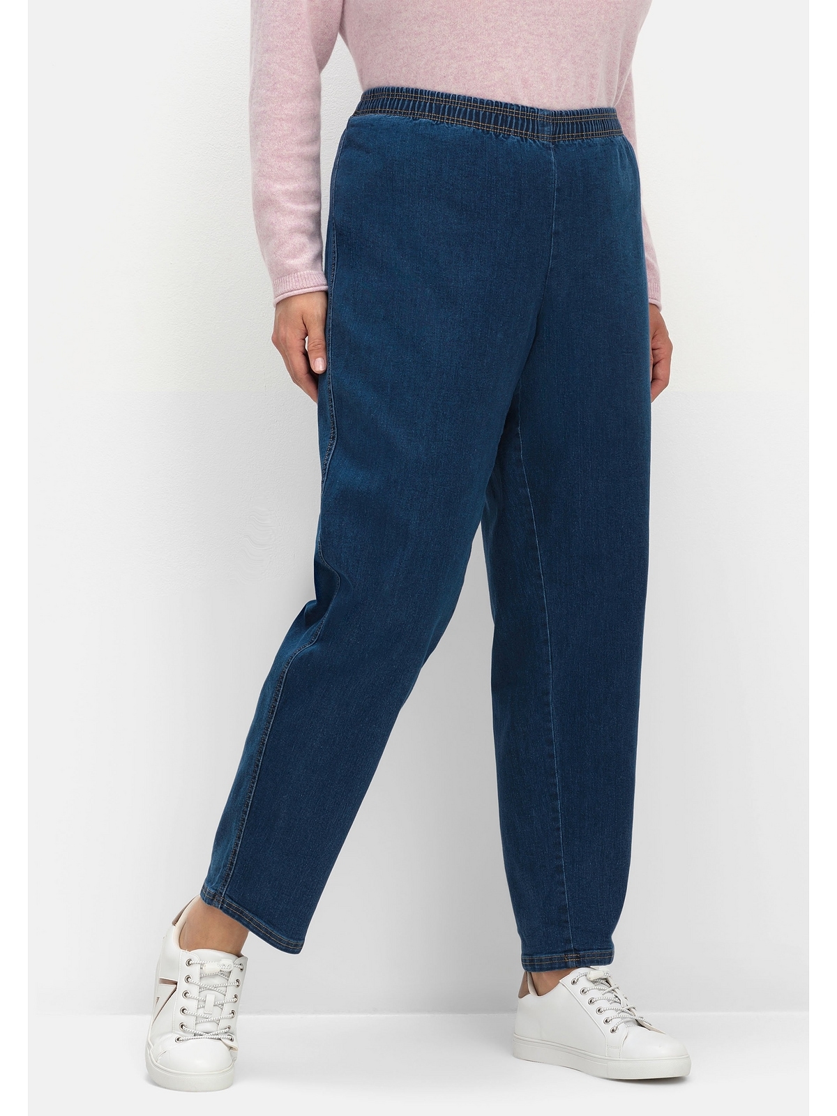 Sheego Stretch-Jeans »Große Größen«, in Karottenform, mit Stretchbund