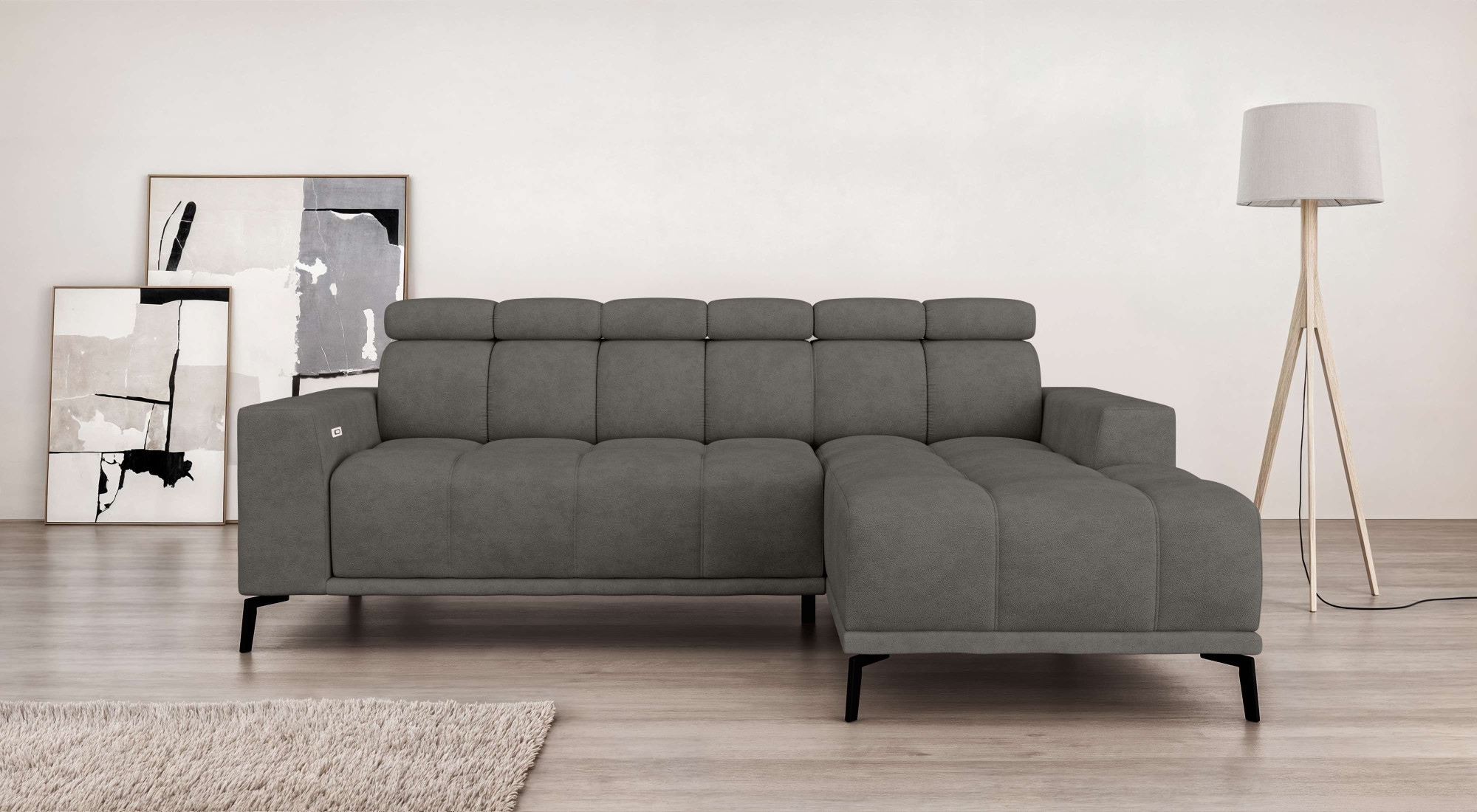 Home affaire Ecksofa "CAZIE, Designsofa, L-Form, trendige Bubble-Optik," L- günstig online kaufen