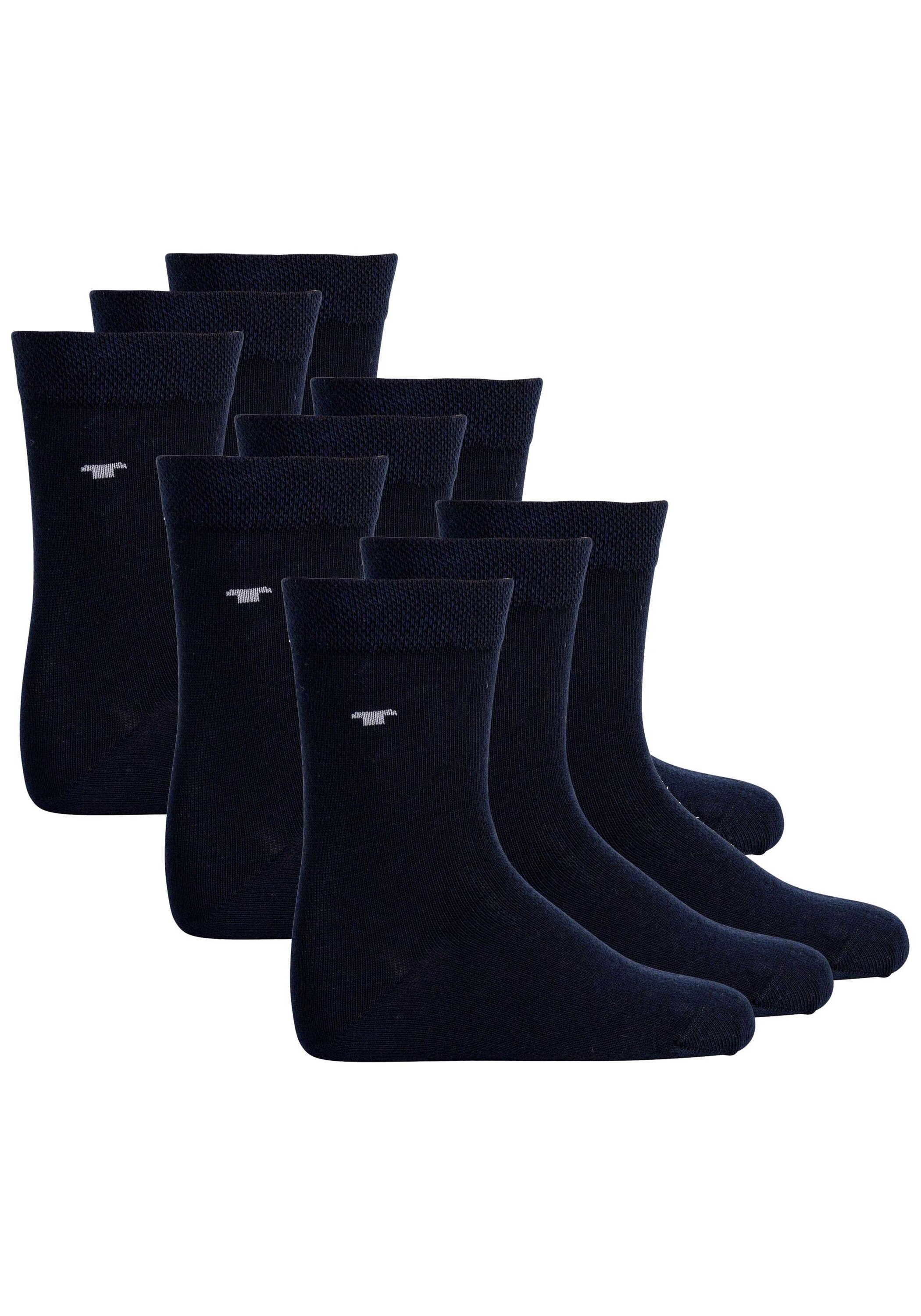 TOM TAILOR Mädchen Kurzsocken "Socken 9er Pack", Gr. 23, blau, Obermaterial: 77% Baumwolle CO. 20% Polyamid PA. 3% Elasthan EL., Socken