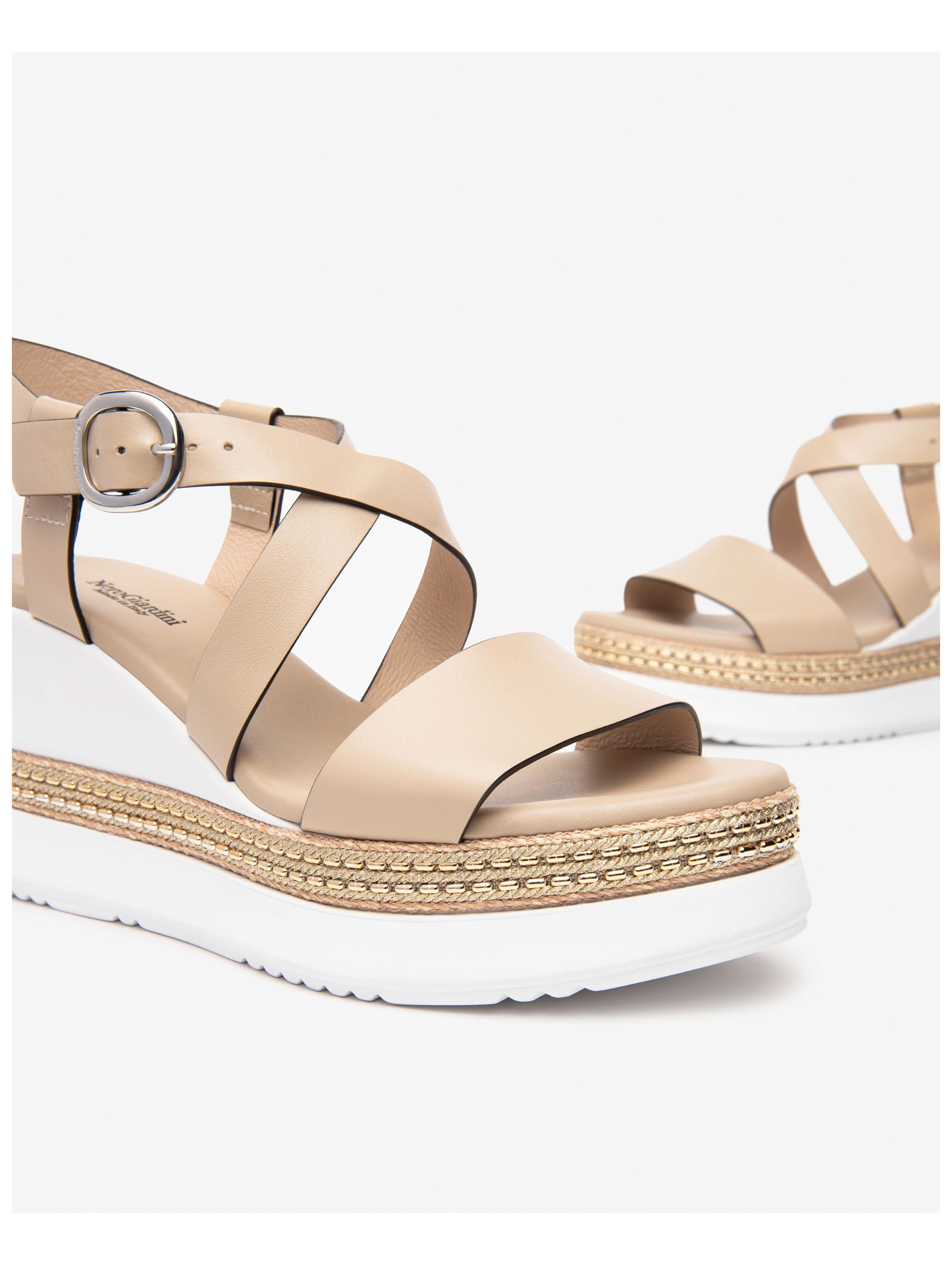 Nero Giardini Keilsandalette »Nero Giardini Sandalen Leder«
