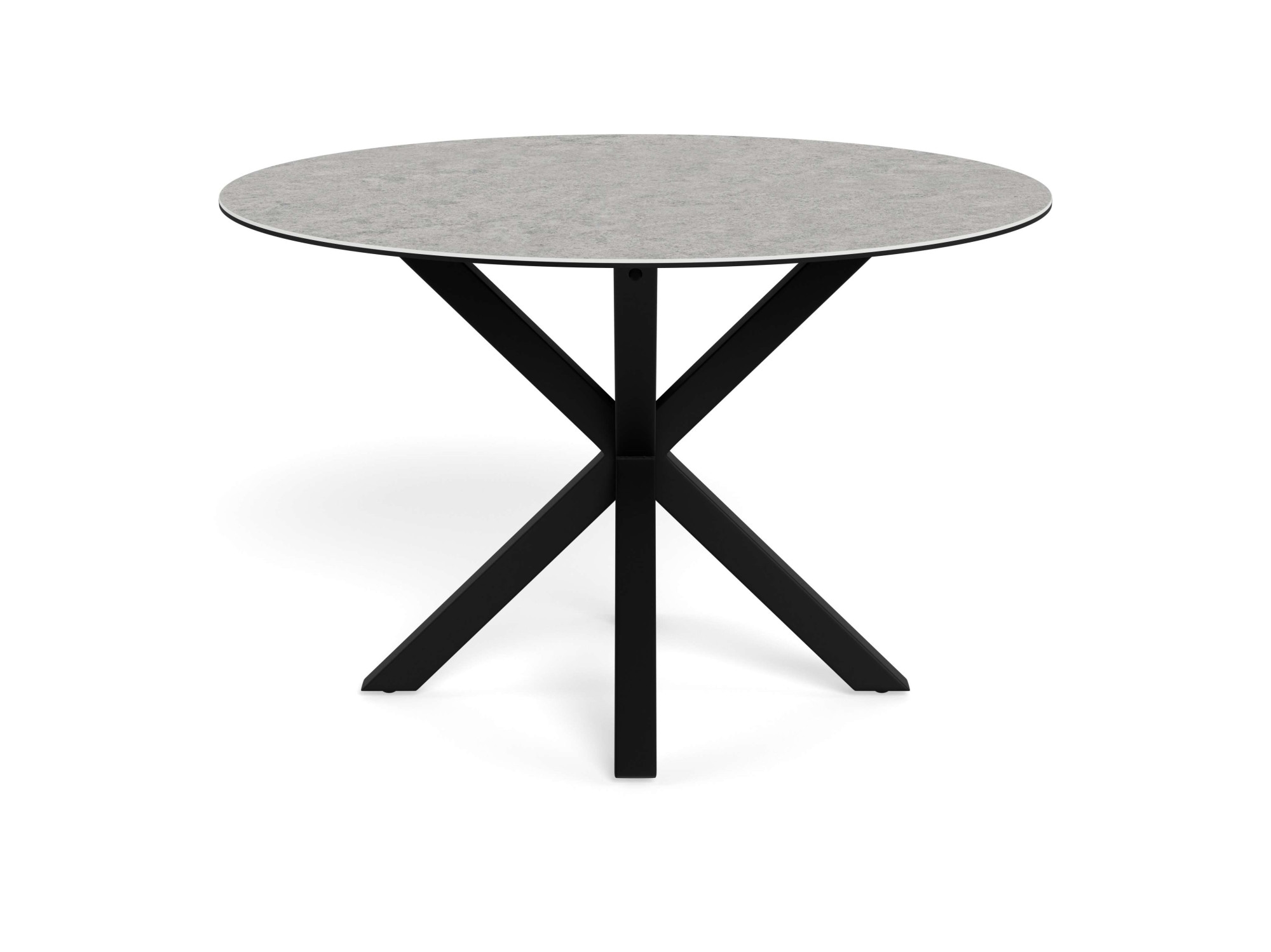 ACTONA GROUP Esstisch »Heaven, runde Tischplatte aus Keramik o. Glas & belastbar bis 100 kg« Esstisch, OTTOs Choice,  Tischplatte aus rauer Keramik, stahl gestell, Rund, 119x75,5