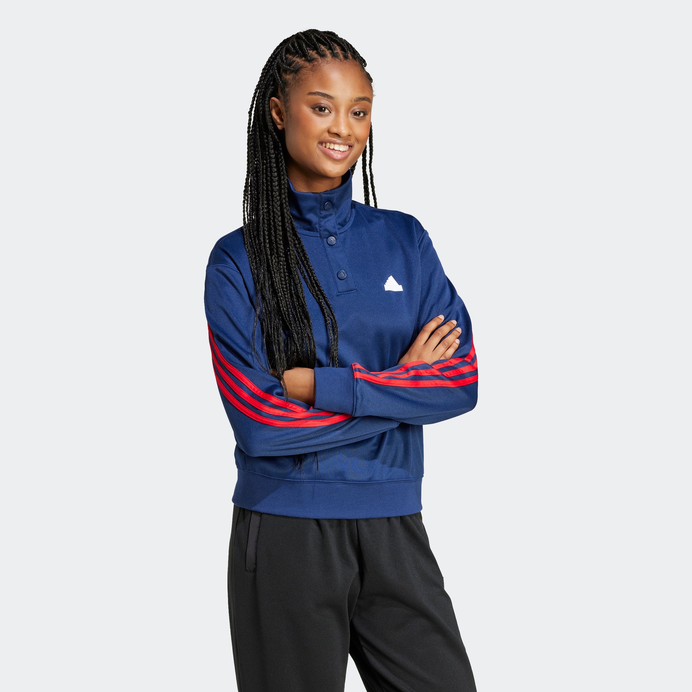 adidas Sportswear Sweatjacke "W ICONIC 3S TT" 1 Stk. günstig online kaufen