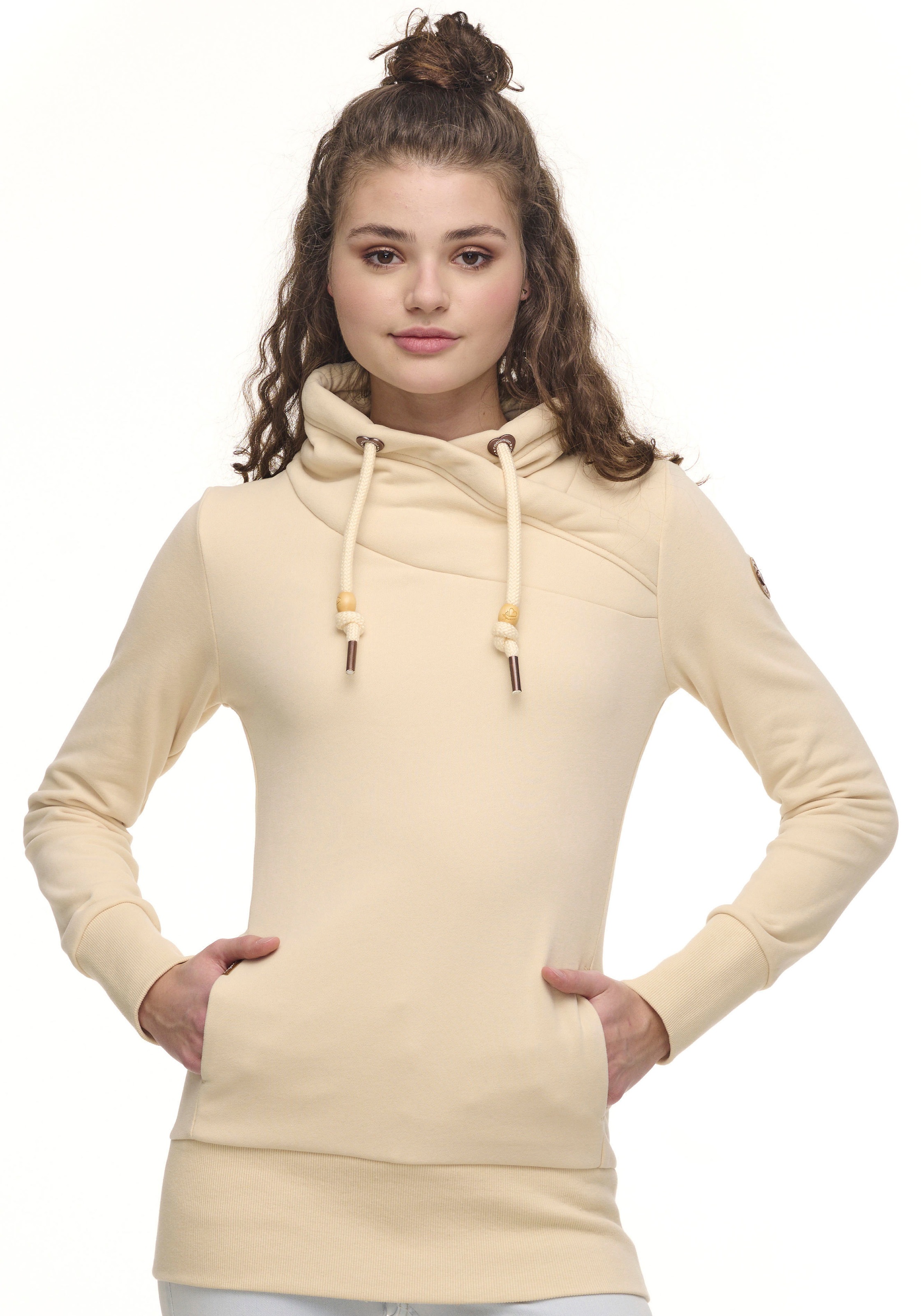 Ragwear Sweater »NESKA« mit asymetrischem Schalkragen