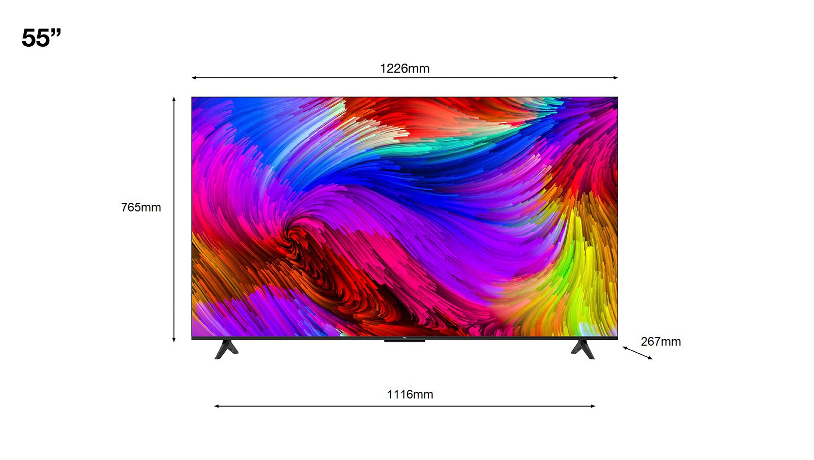 TCL LED-Fernseher »55RP630X1«, 139 cm/55 2.1 HDR10, Roku HDR, HDMI Vision, | Game 4K Smart-TV, BAUR Dolby Zoll, Master, HD, Ultra TV