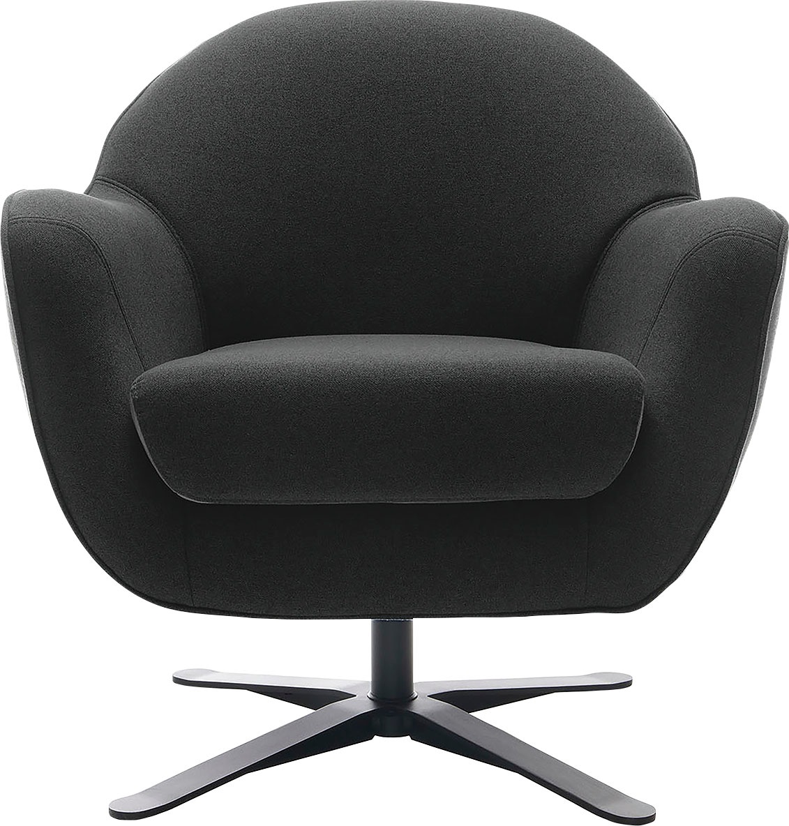 TRENDMANUFAKTUR Drehsessel »Mira, Loungesessel«, in zeitlosem, modernen Stil mit praktischer Drehfunktion