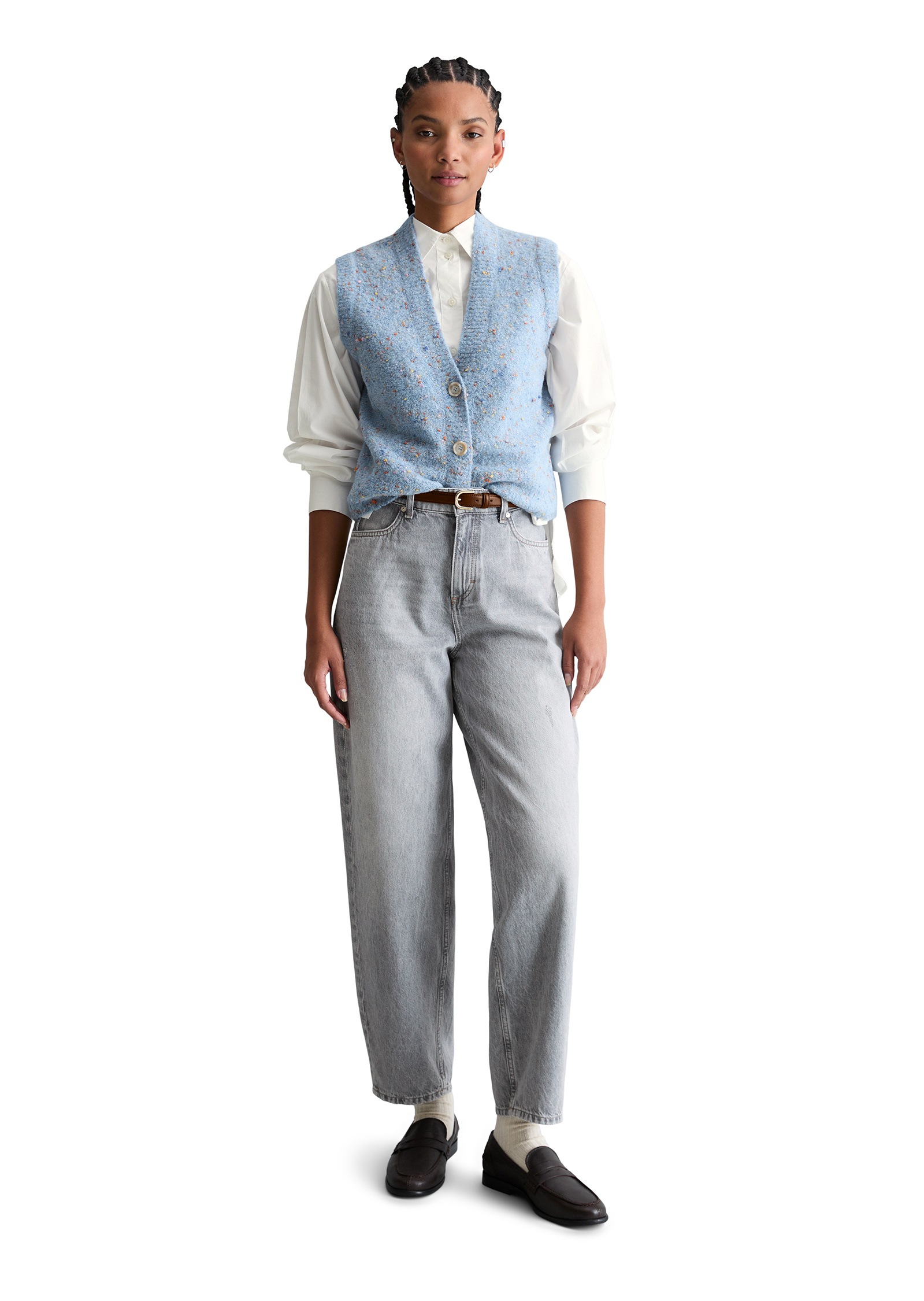 Marc O'Polo DENIM Strickweste »aus Schurwolle-Viskose-Mix«
