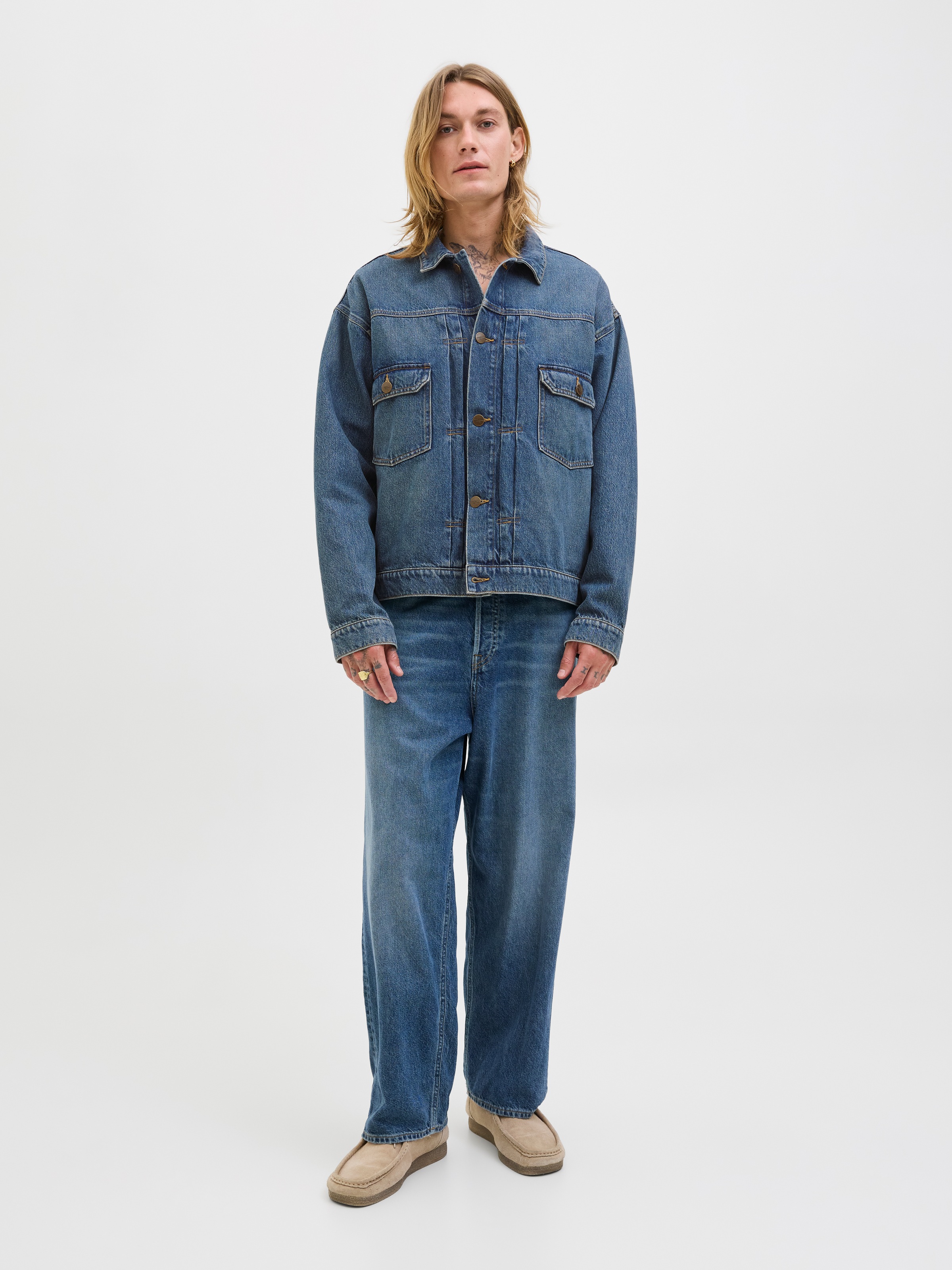 Jack & Jones JJIMILES Denim Jacket Light Blue M 3
