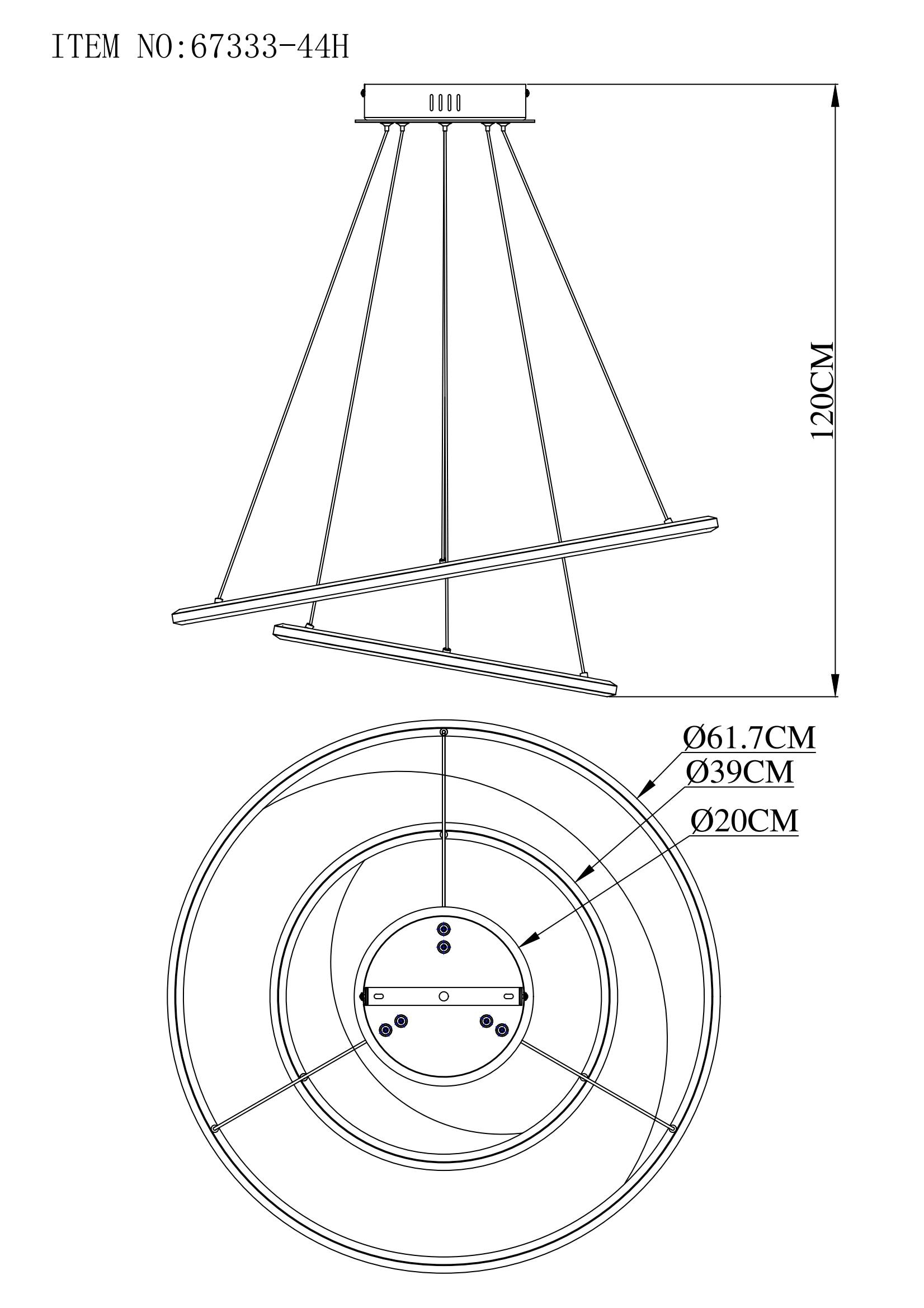 GLOBO LIGHTING Hängeleuchte »UMBRA« LED-Modul 1 Stk. warmweiß - kaltweiß Hängelampe Esszimmer-Leuchte Esstischleuchte Wohnzimmer
