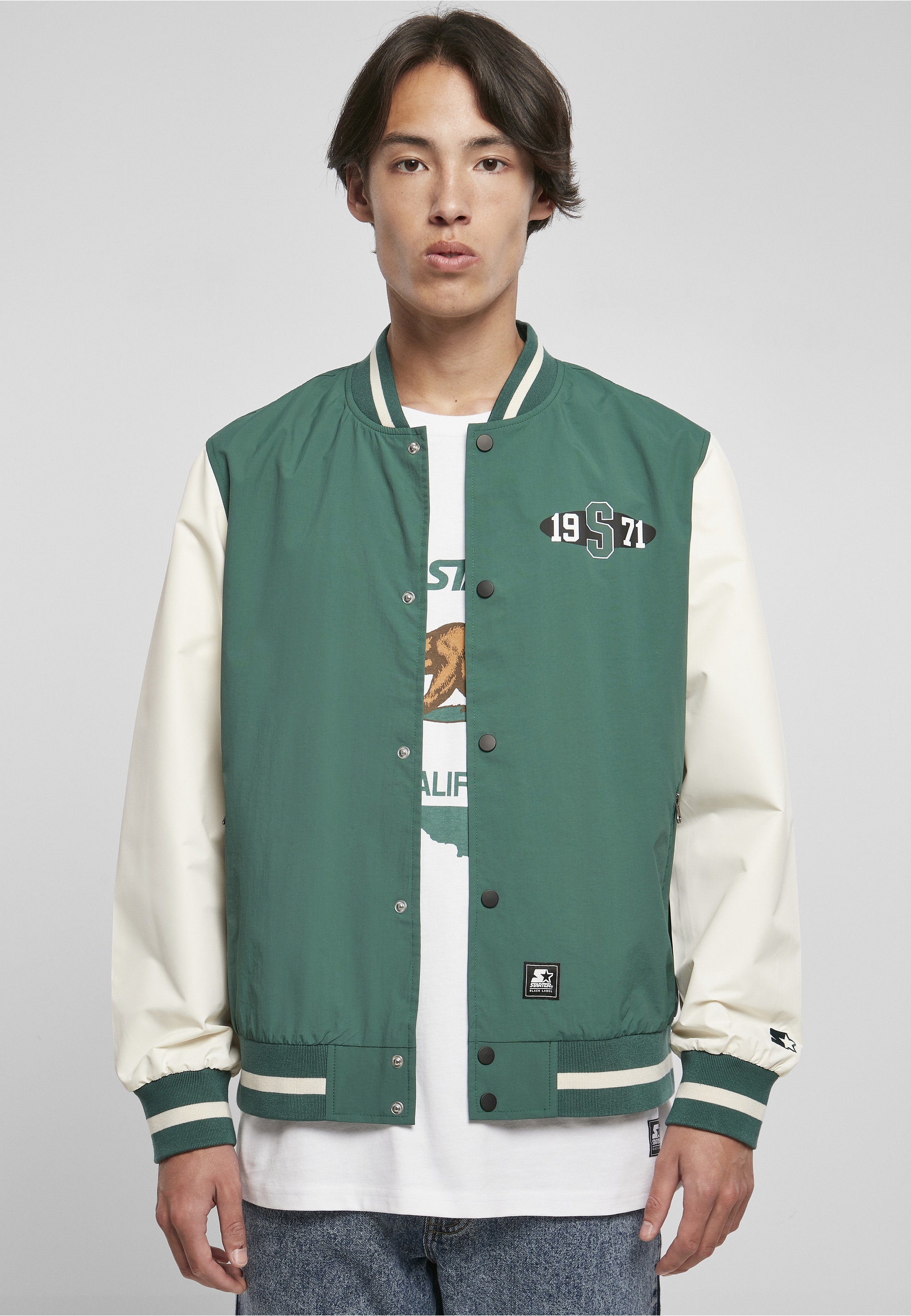 Starter Black Label Collegejacke »Starter Black Label Herren Starter Nylon College Jacket« 1 Stk. tlg. ohne Kapuze