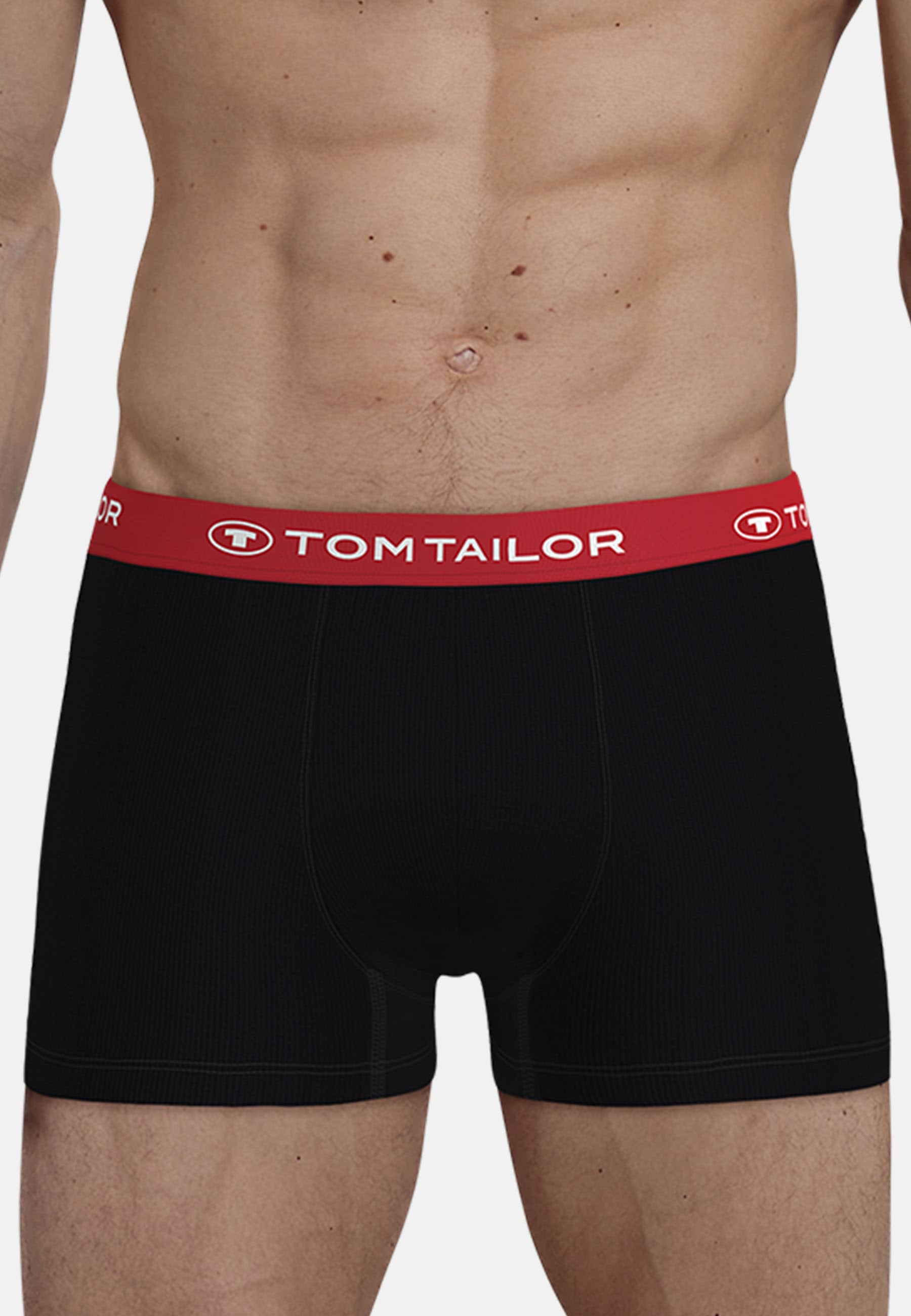TOM TAILOR Boxershorts "Buffer" 3er Pack, weich, bequem, basic, eng, Logobu günstig online kaufen