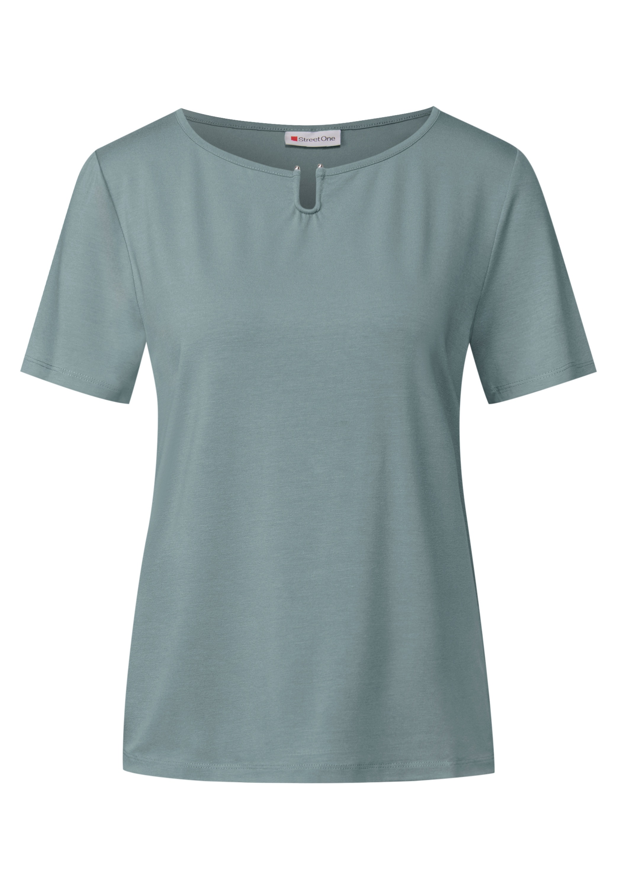 STREET ONE T-Shirt, aus elastischem Materialmix