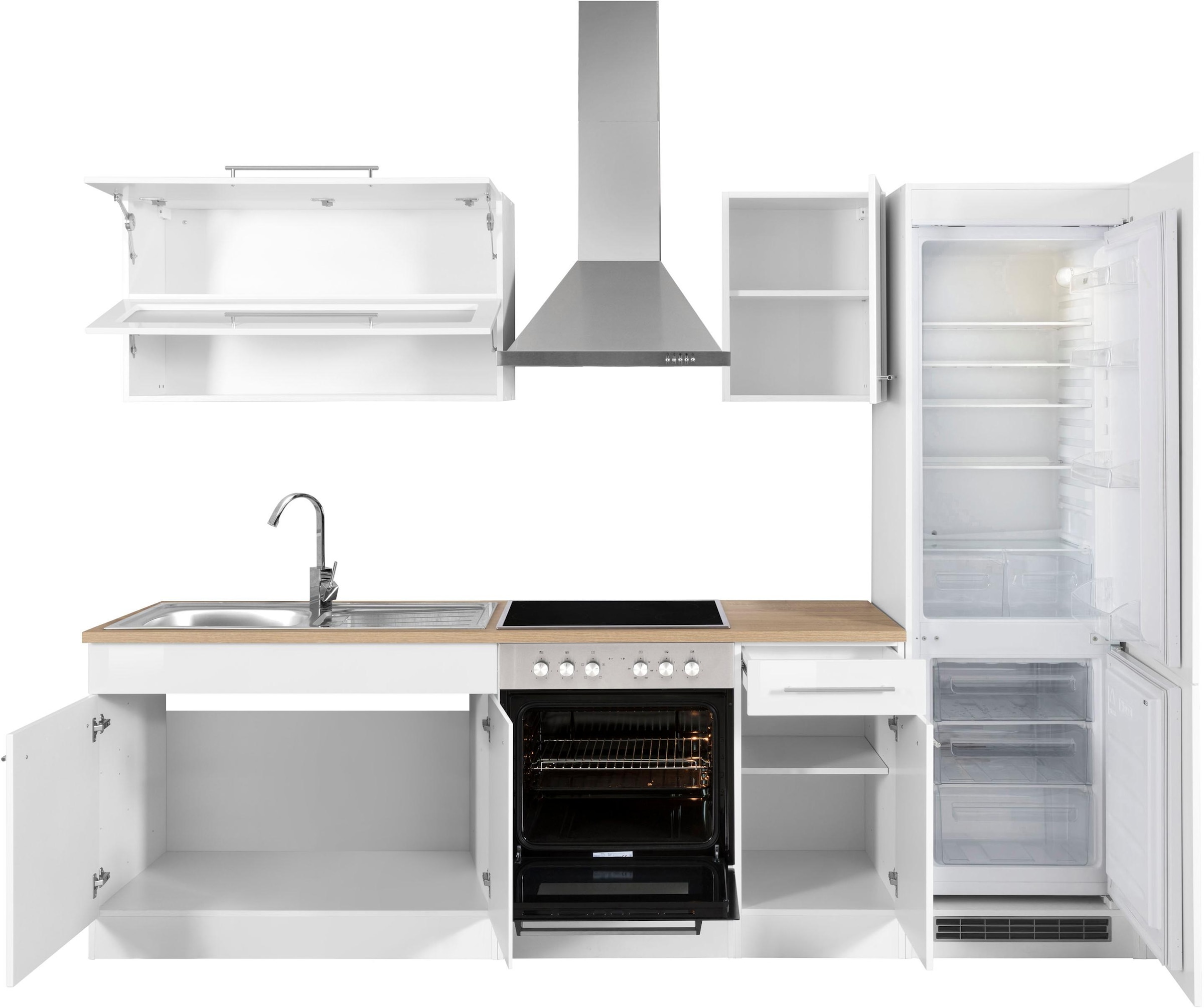 KOCHSTATION Küchenzeile »KS-Eton«, ohne E-Geräte, Breite 270 cm