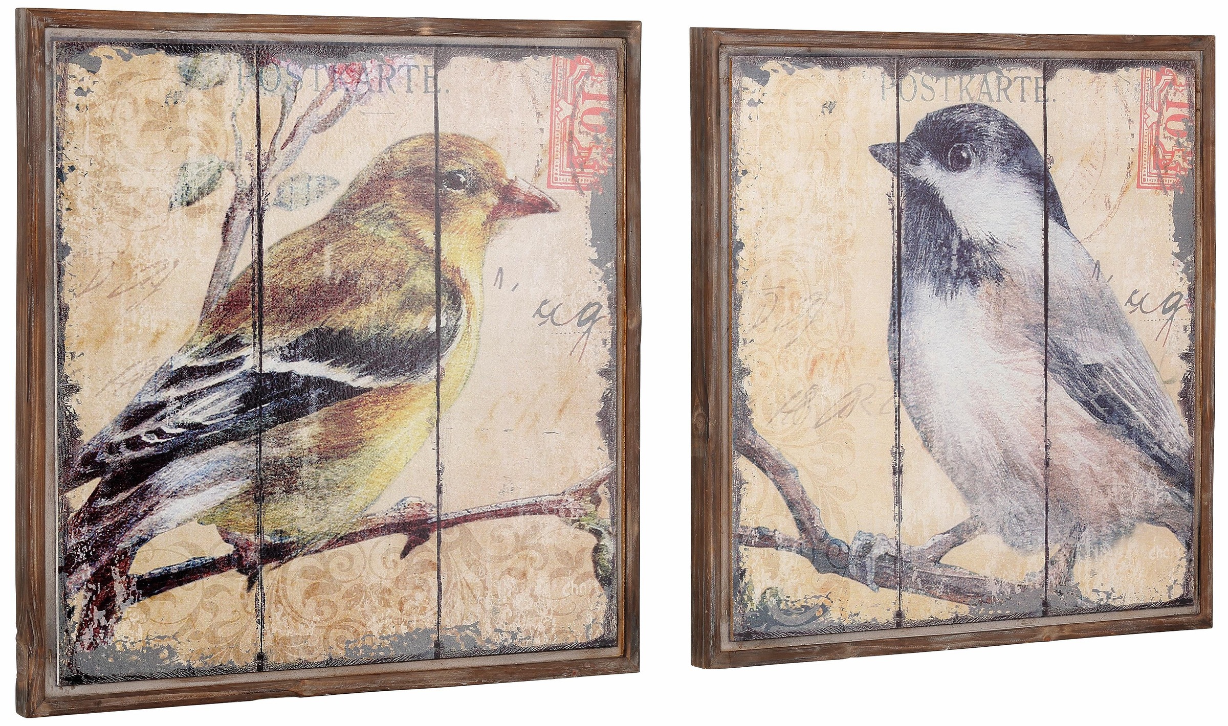 HOFMANN LIVING AND MORE Bild "Vogel" Vögel Set, 2 Stk. tlg. Tiermotiv (Set, 2 St.)