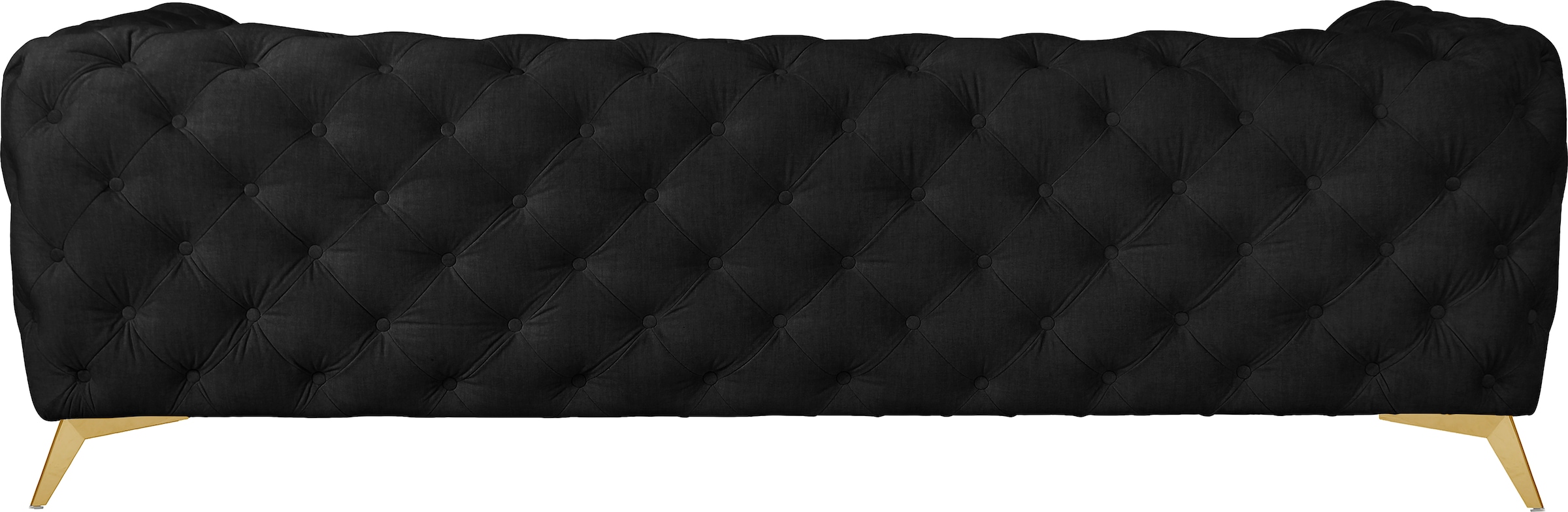 Leonique Chesterfield-Sofa »Glynis«, aufwändige Knopfheftung, moderne Chesterfield Optik, Fußfarbe wählbar