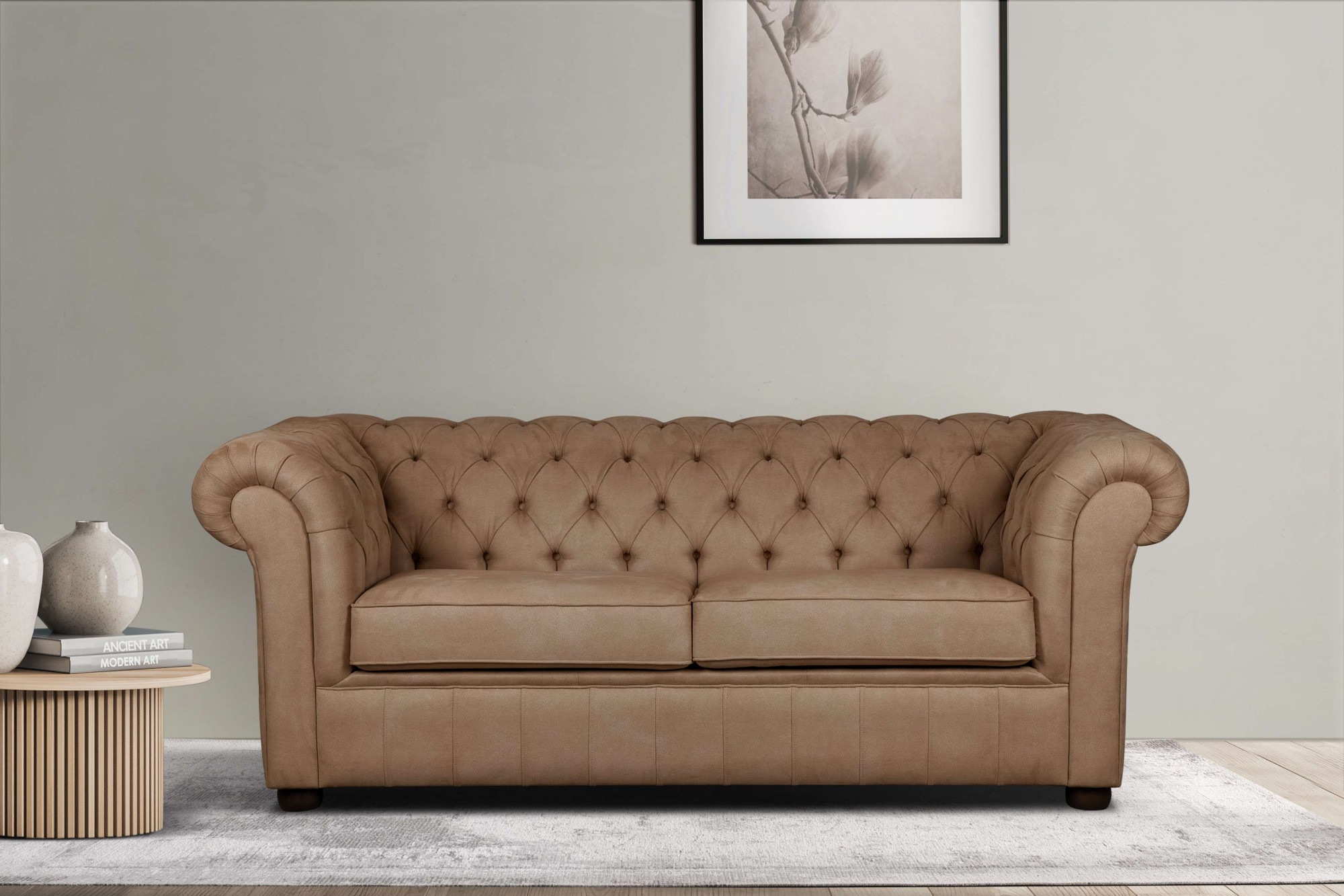 Home affaire 3-Sitzer "CHARENTE, optionale Schlafsofa, Chesterfield-Sofa, B günstig online kaufen