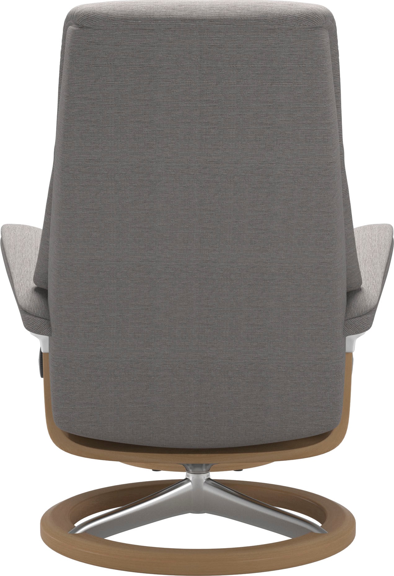 Stressless® Relaxsessel »View«, (Set, Relaxsessel mit Hocker), mit Signature Base, Größe S,Gestell Eiche