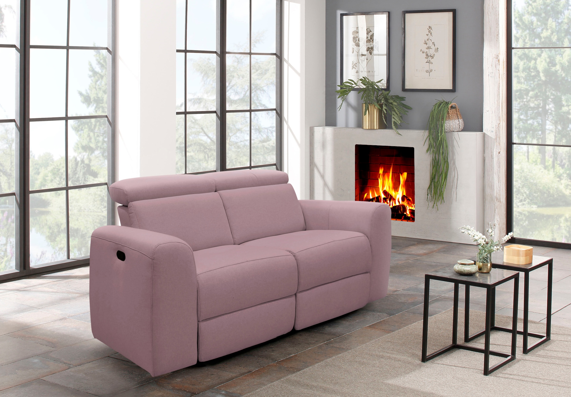 Home affaire 2-Sitzer »Sentrano«, 152 cm, man. o. elektr. Relaxfunktion und USB/Kopfverstellung