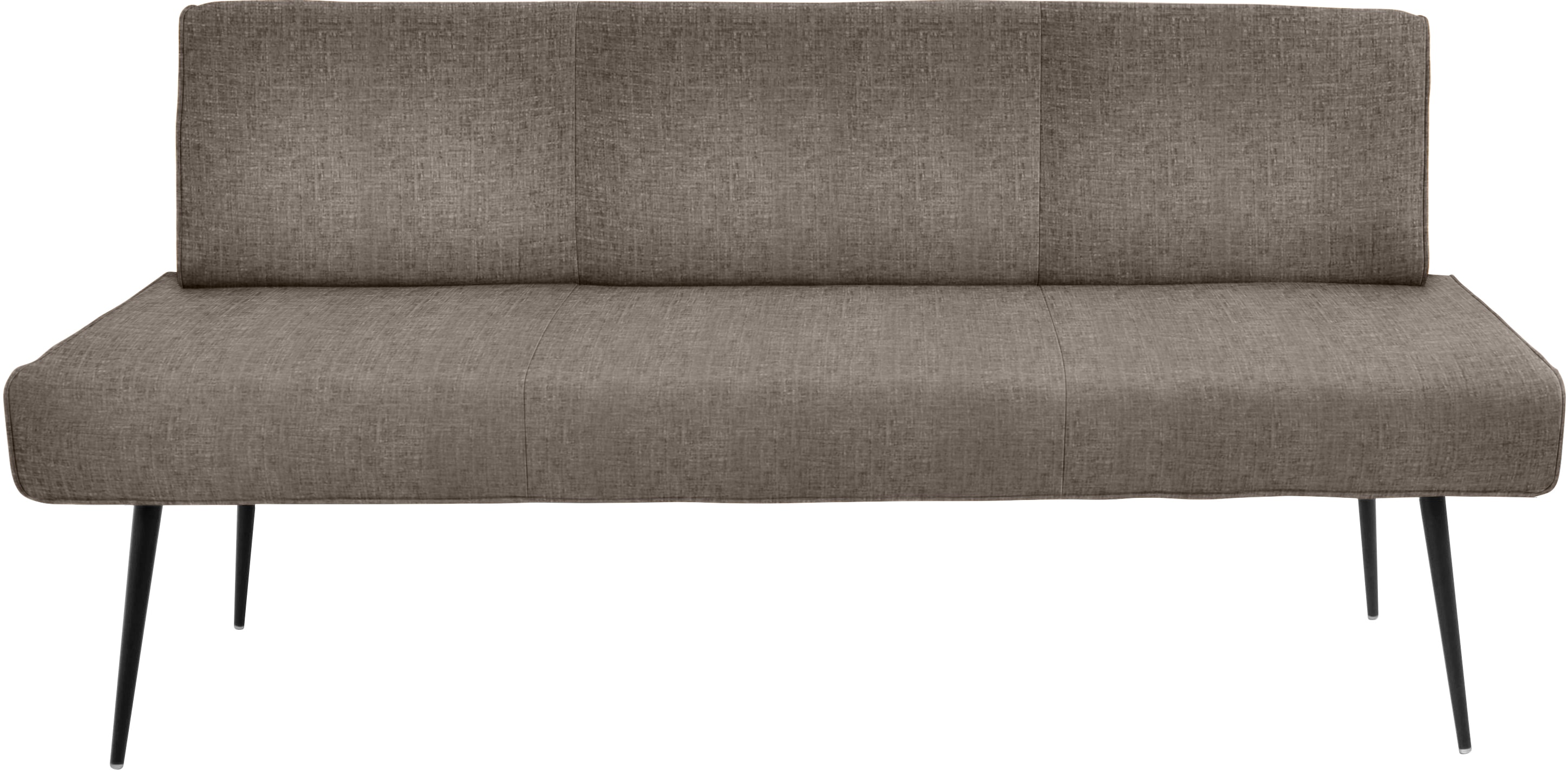 K+W Komfort & Wohnen "Giacomo I Polsterbank" Metallfüsse in schwarz, wahlweise in der Breite 200cm oder 177cm
