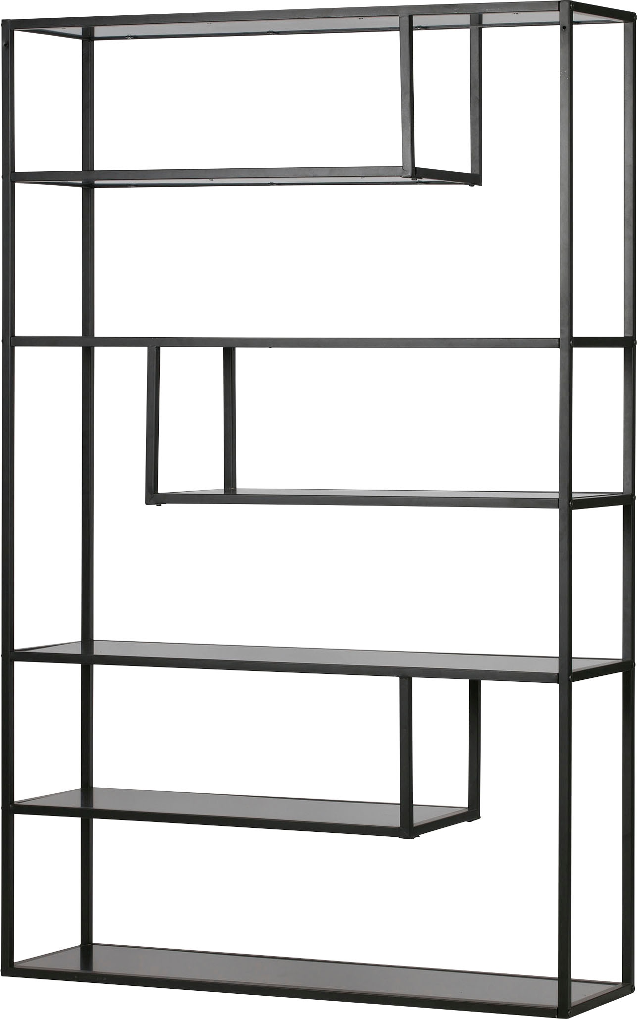 WOOOD Bücherregal "Teun", aus Metall, viel Platz, H 188 cm x B 120 cm günstig online kaufen