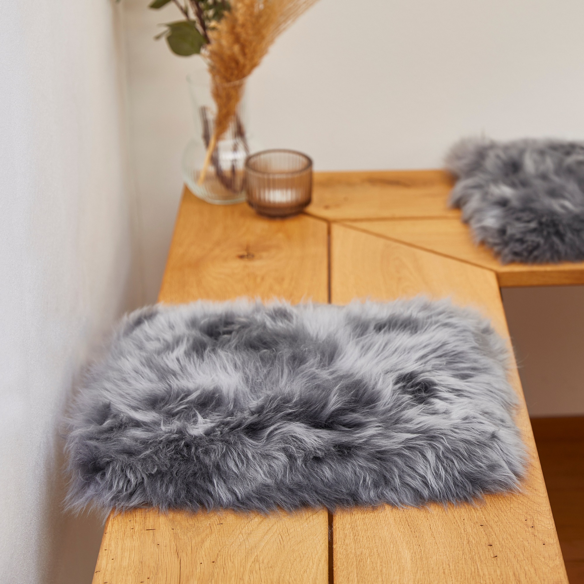 LUXOR living Stuhlkissen "Sitzauflage Lammfell" Sitzauflage, rund oder ecki günstig online kaufen