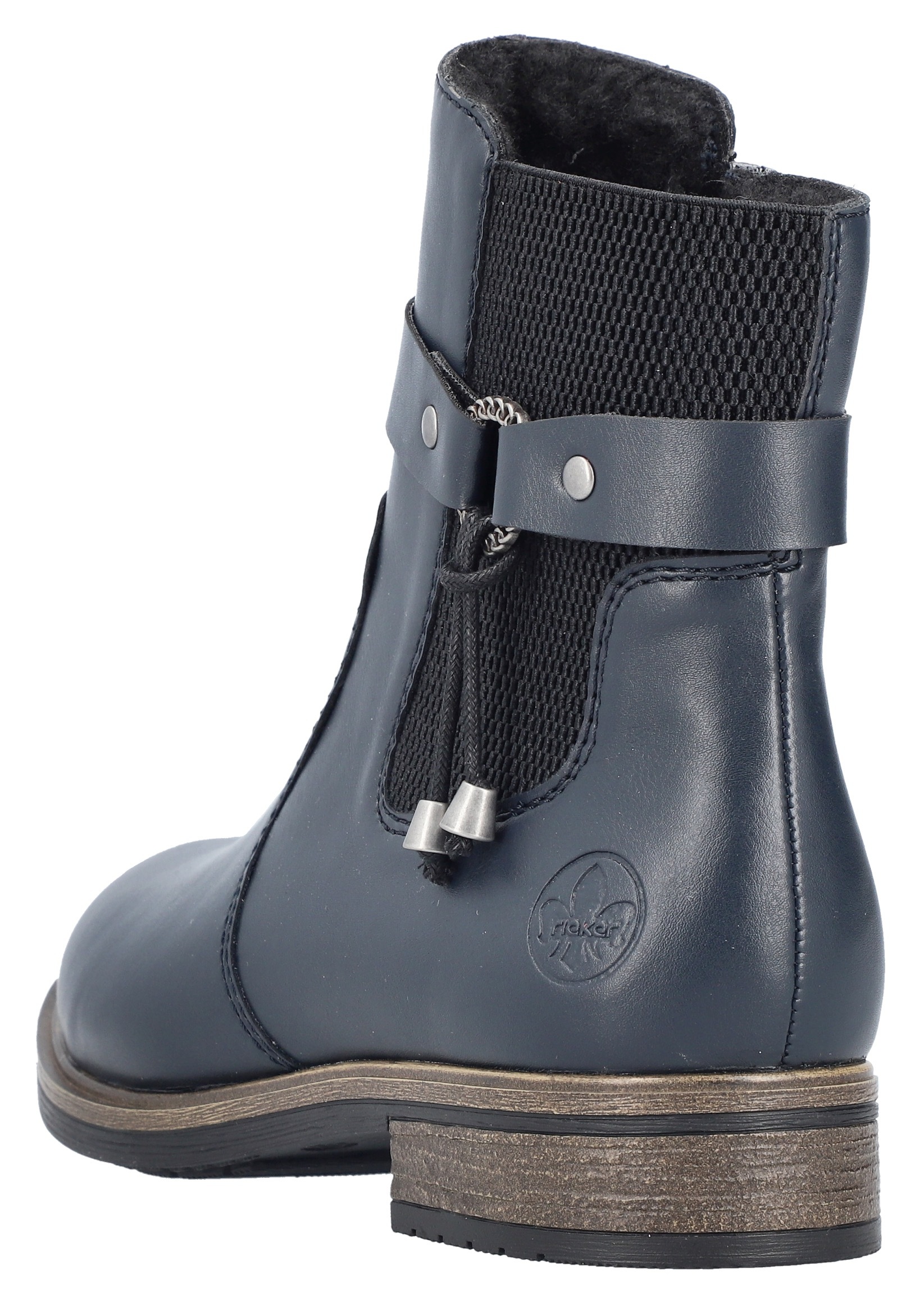 Rieker Winterstiefelette, Chelseaboots, Winterboots, Blockabsatz, mit Innenreißverschluss