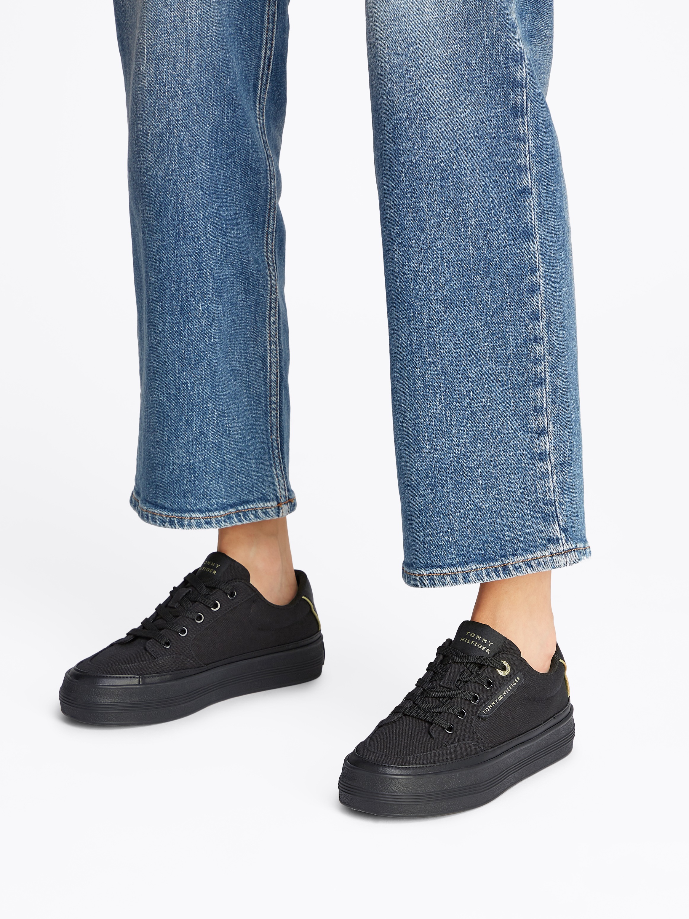 Tommy Hilfiger "ESSENTIAL VULC TEXTILE SNEAKER", Freizeitschuh, Halbschuh, günstig online kaufen