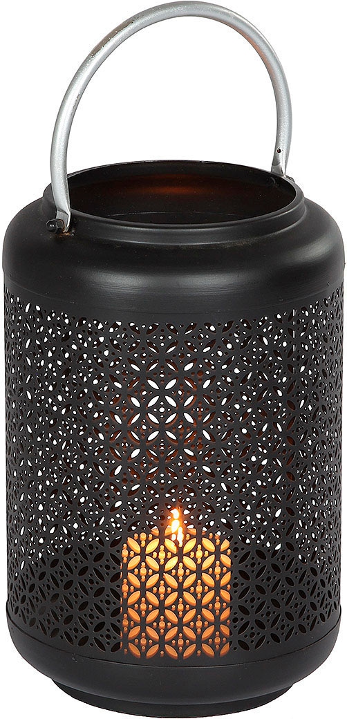 Ambiente Haus Kerzenlaterne "Laterne mit Silber-Griff - (H) 42 cm"