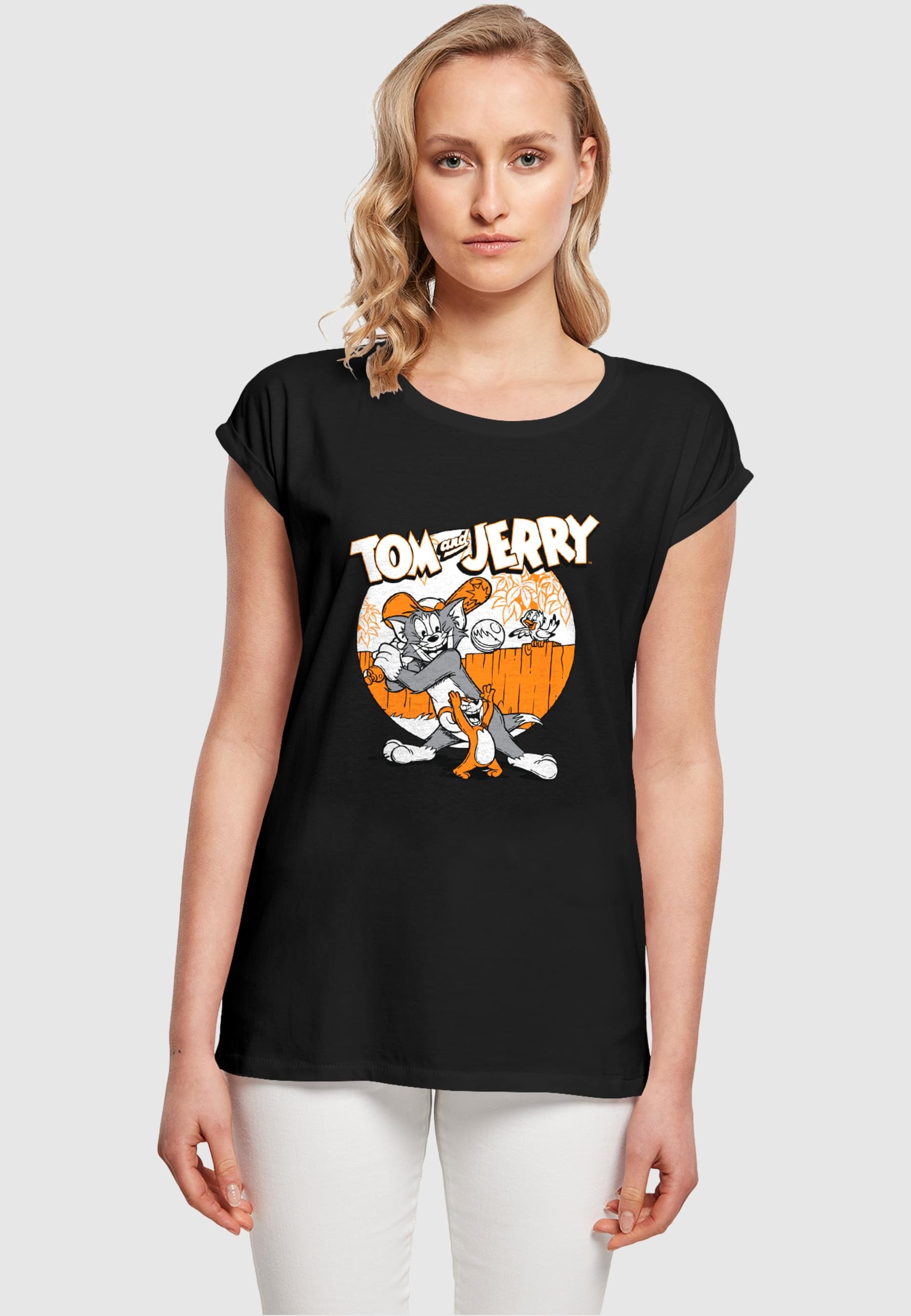 ABSOLUTE CULT T-Shirt »ABSOLUTE CULT Damen Ladies Tom and Jerry - Baseball T-Shirt«, (1 tlg.)