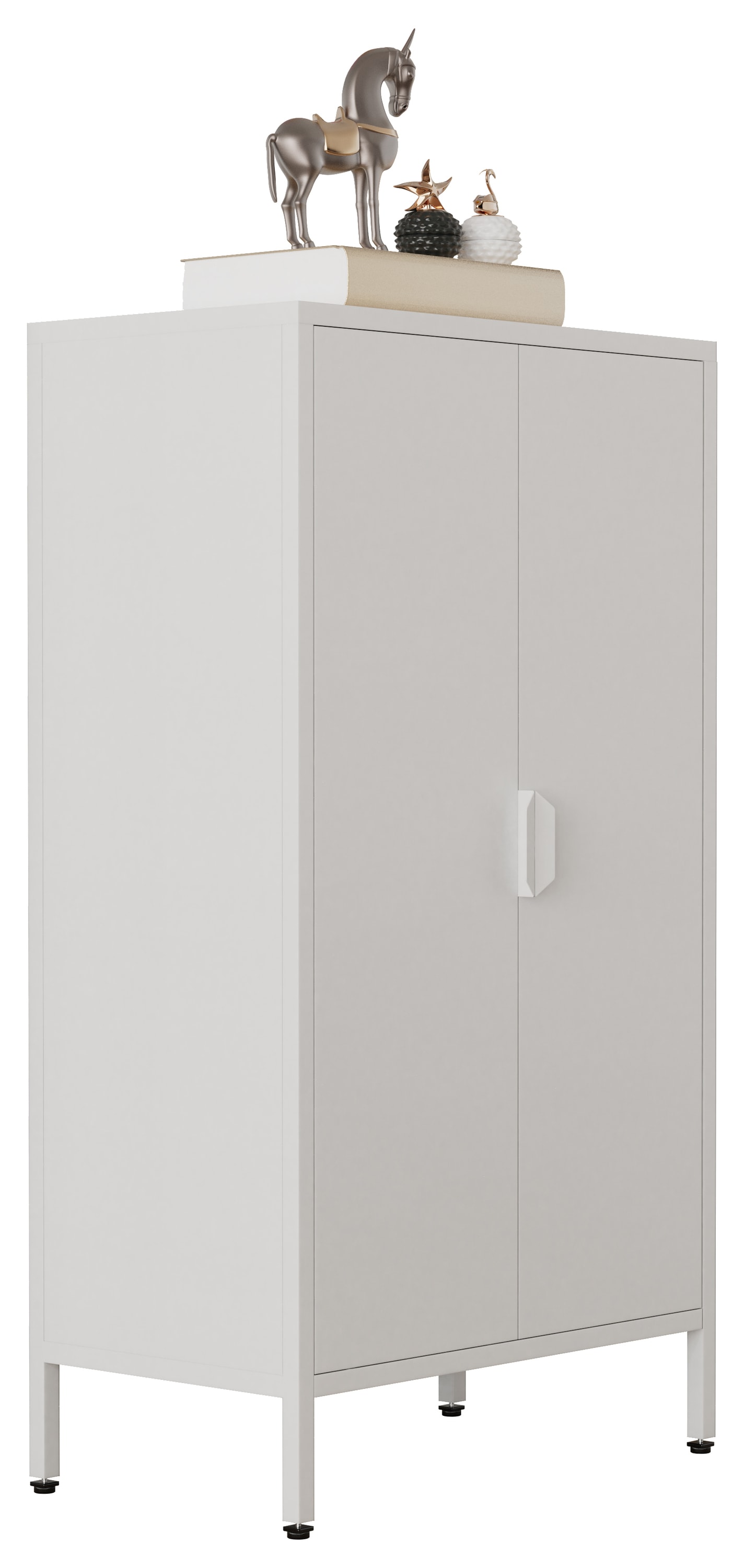 VCM Kommode »Stahl Kommode Sideboard Schrank Drehtüren Flokas M«