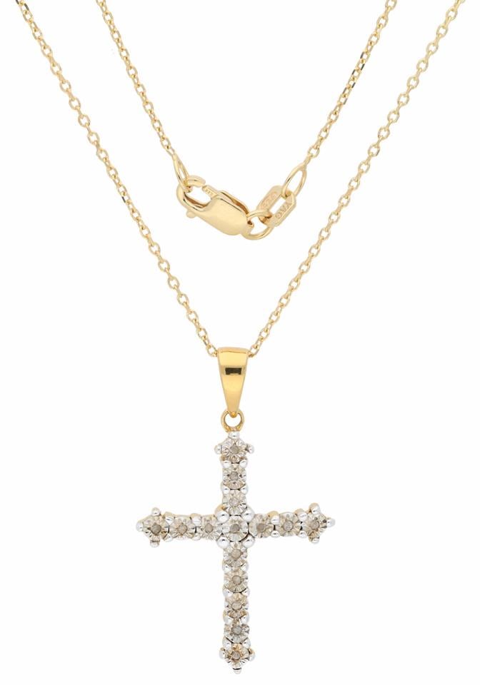 | Geschenk, bestellen für BAUR Diamanten glitzernd«, Firetti »Schmuck Kreuzkette Kreuz mit