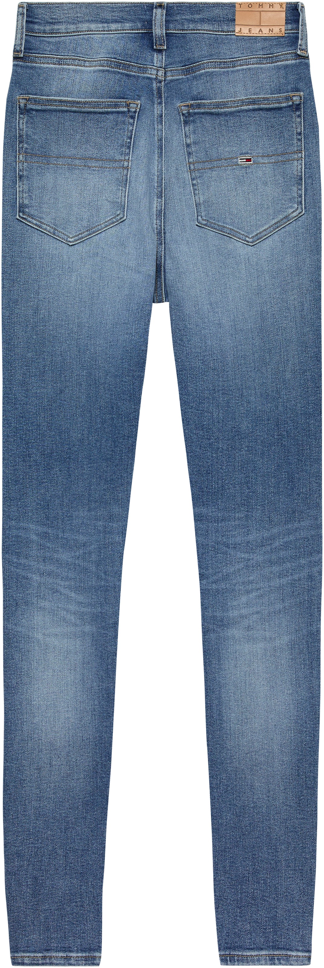 Tommy Jeans Bequeme Jeans »Sylvia Skinny Slim Jeans Hohe Leibhöhe«, mit Ledermarkenlabel