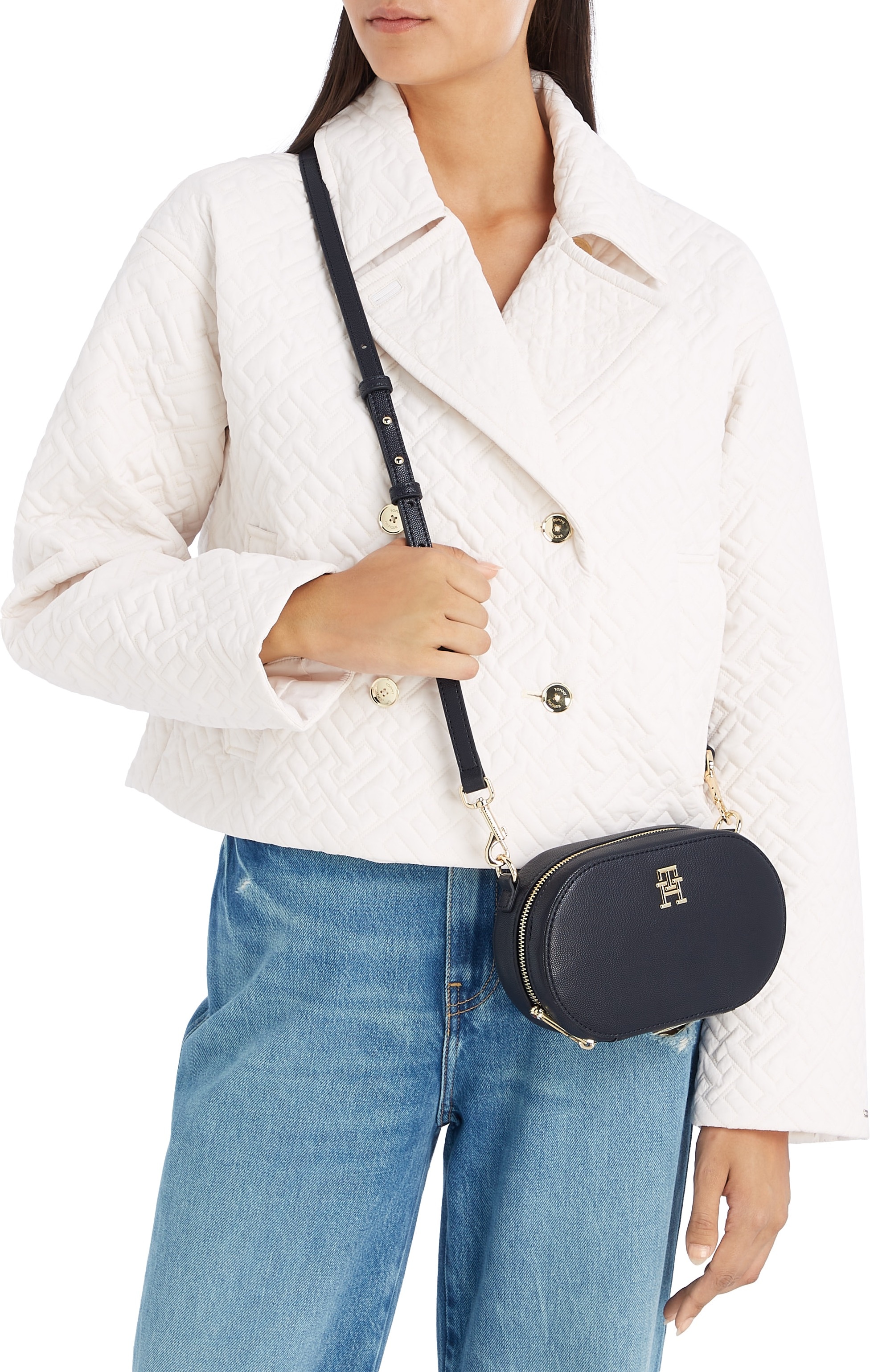 Tommy Hilfiger Mini Bag »TH TIMELESS CAMERA BAG«, Handtasche Damen Tasche Damen Schultertasche