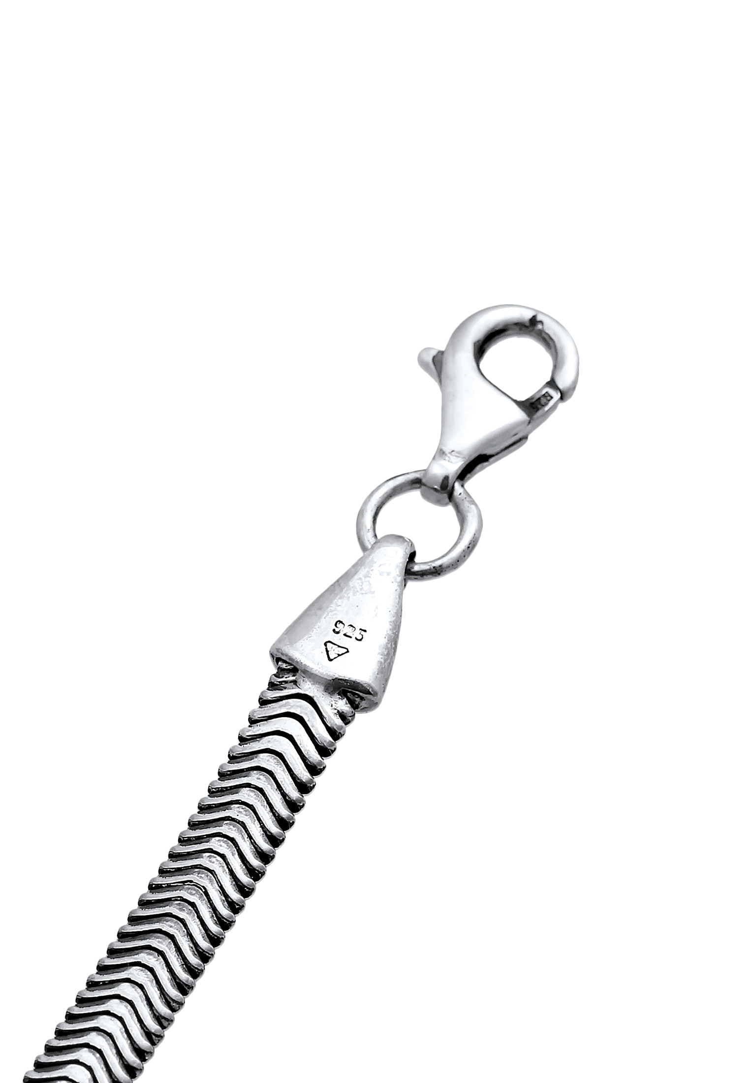 Kuzzoi Armband »Flach Elegant Schlangenkette kaufen Silber« | Fischgräte 925 BAUR