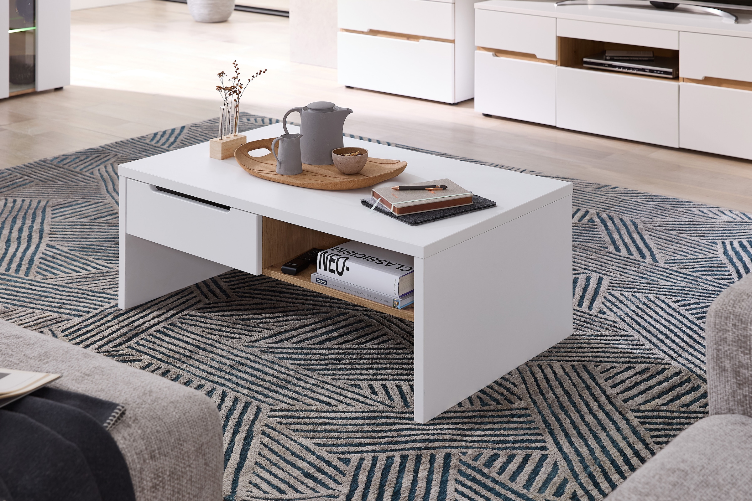 Innostyle Couchtisch "Memphis Couchtisch,110x40x65 cm (B/H/T)", (1 St.), 2 günstig online kaufen