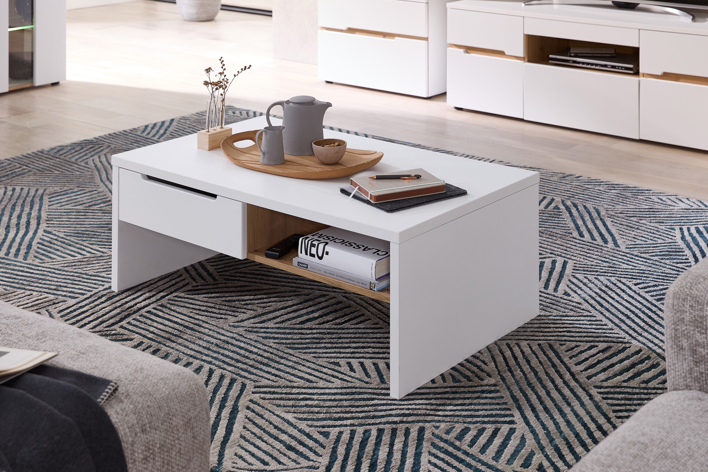 Innostyle Couchtisch "Memphis Couchtisch,110x40x65 cm (B/H/T)" 1 Stk. tlg. günstig online kaufen