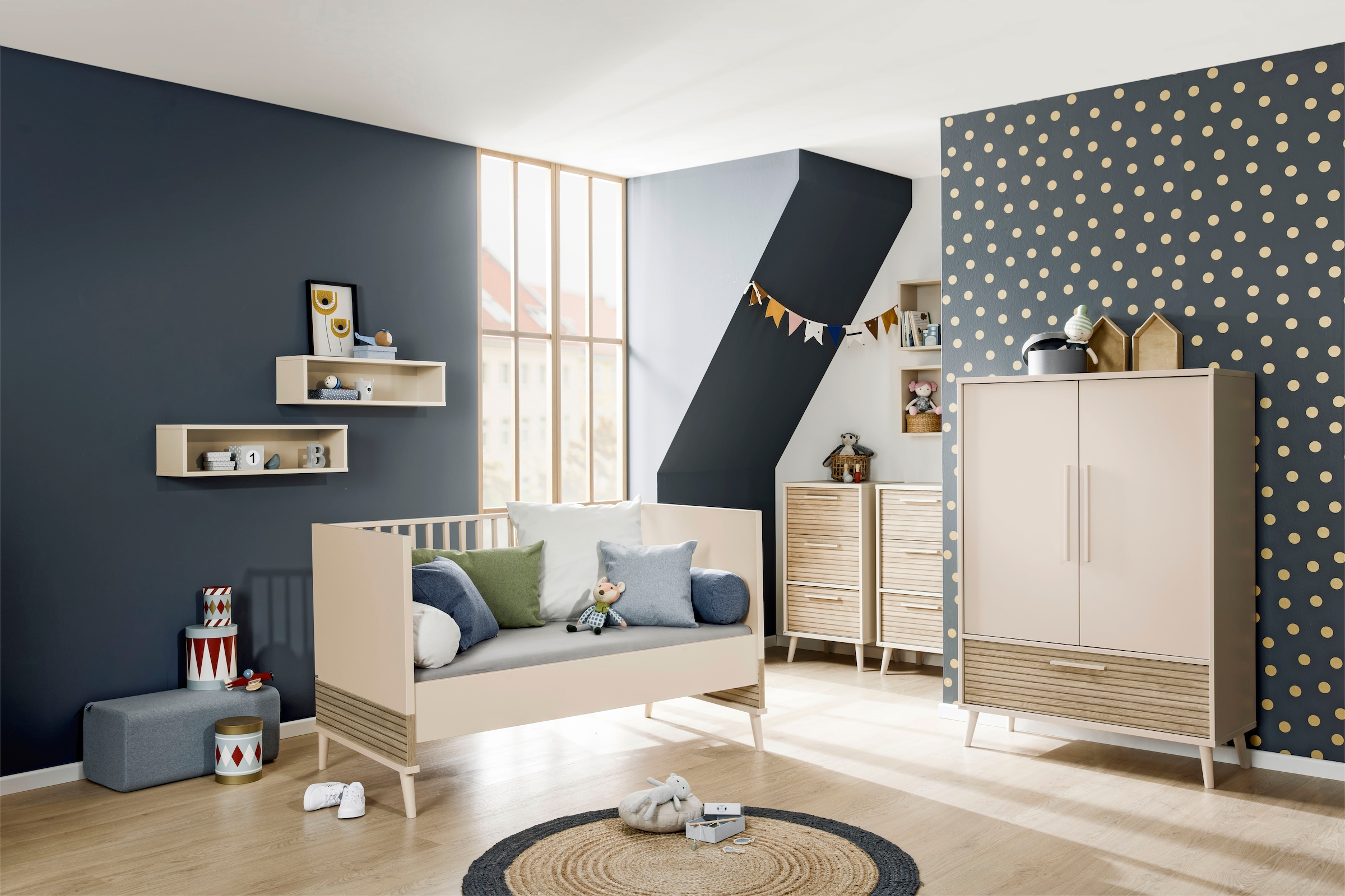 PAIDI Babybett »EEFJE«, mit Comfort-Lattenrost, umbaubar zum Kinderbett