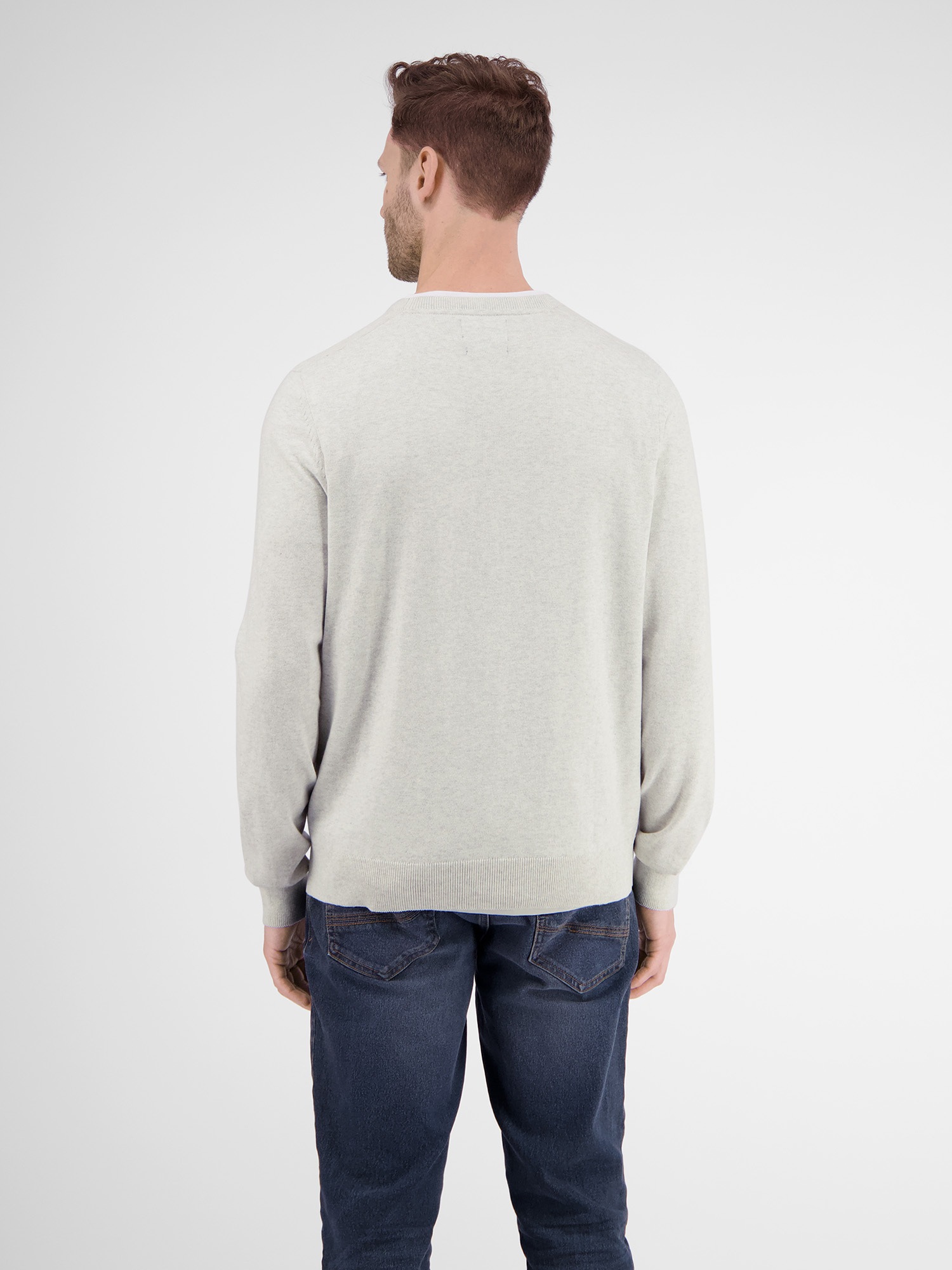 LERROS Strickpullover »LERROS Lässiger Flachstrickpullover«