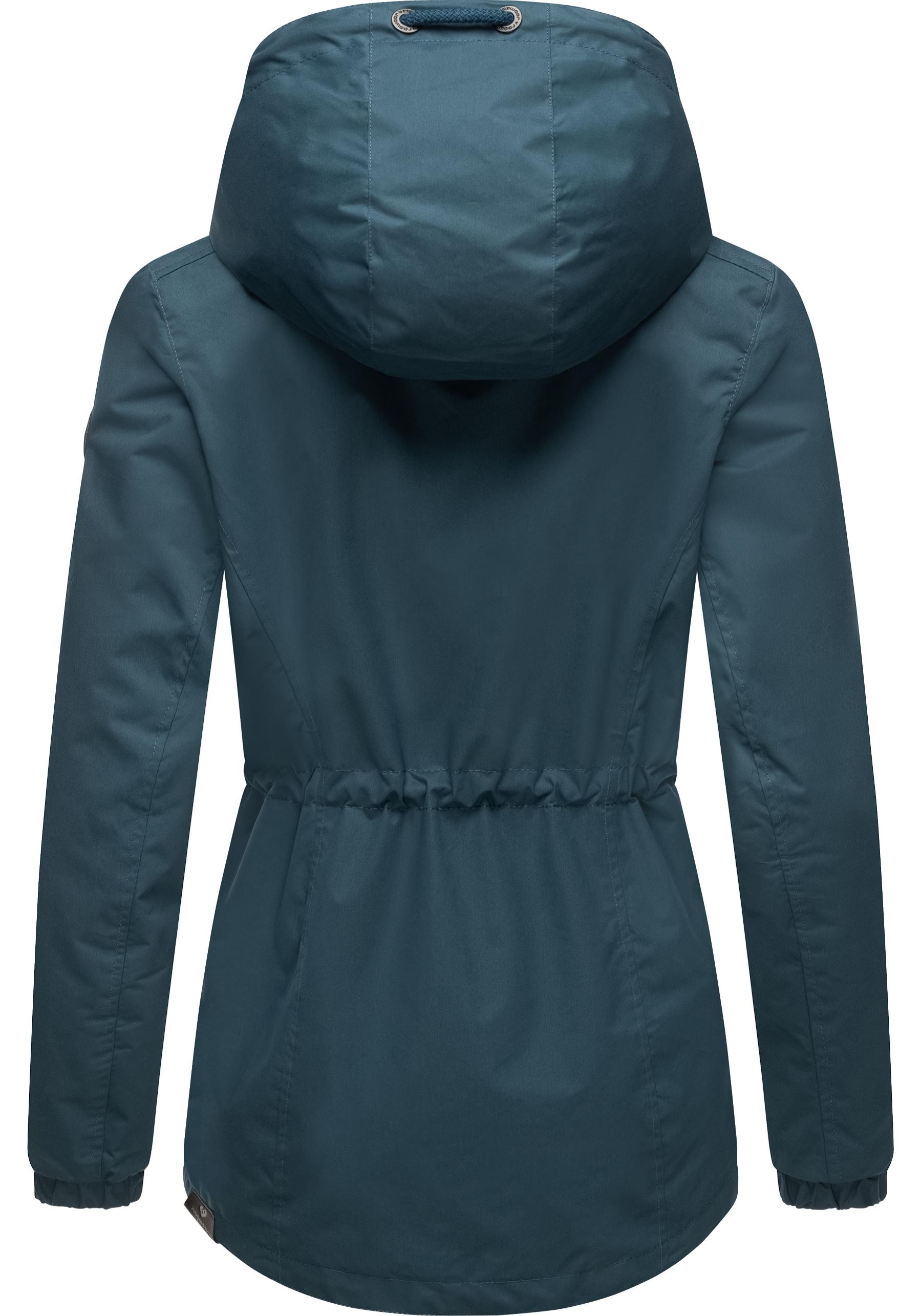 Ragwear Outdoorjacke »Danka«, mit Kapuze, Wasserdichte Übergangsjacke mit großer Kapuze