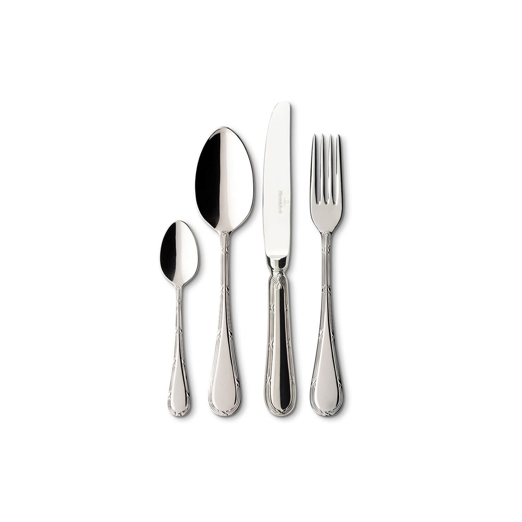 Villeroy & Boch Besteck-Set "Tafelbesteck Septfontaines 144er Set silber" Spülmaschinenfest